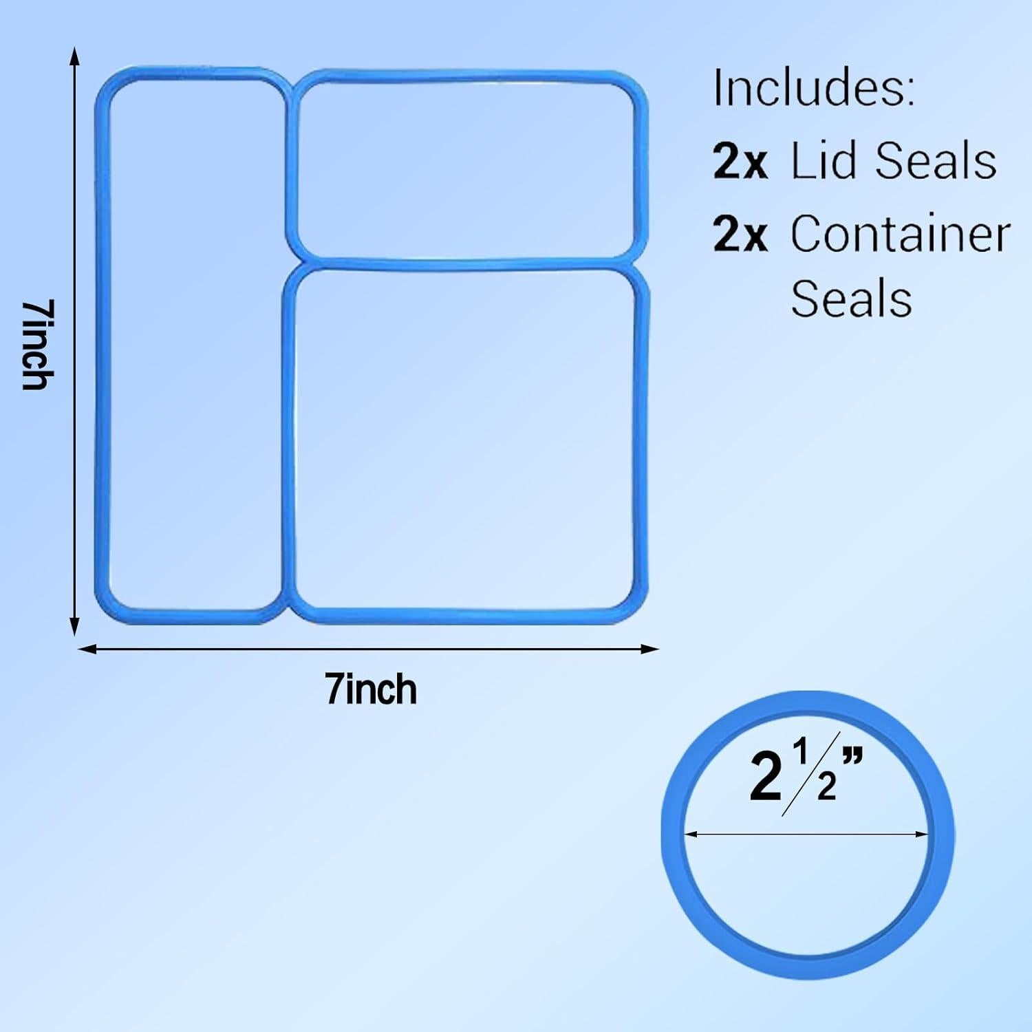 Juntas de Sello de Silicona Joinshow para OmieBox - 4 Piezas