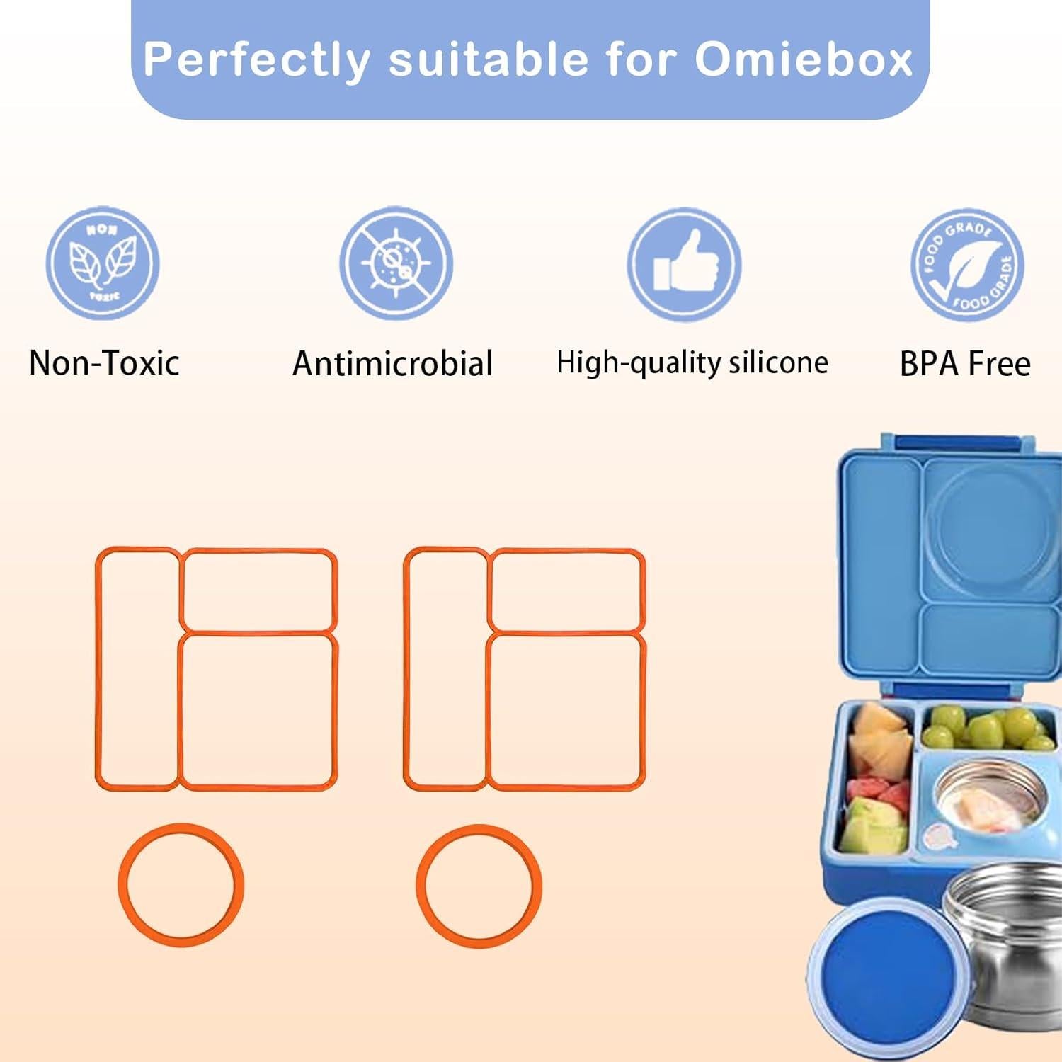 Juntas de Sello de Silicona Joinshow para OmieBox - 4 Piezas