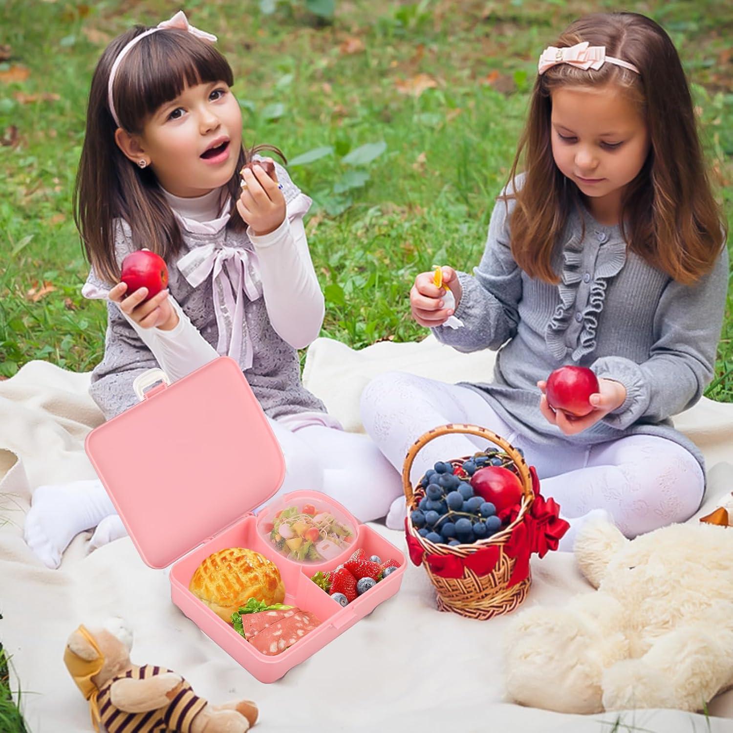 Caja de Almuerzo JOOPETALK Rosa 880ml 8 Compartimentos a Prueba de Fugas