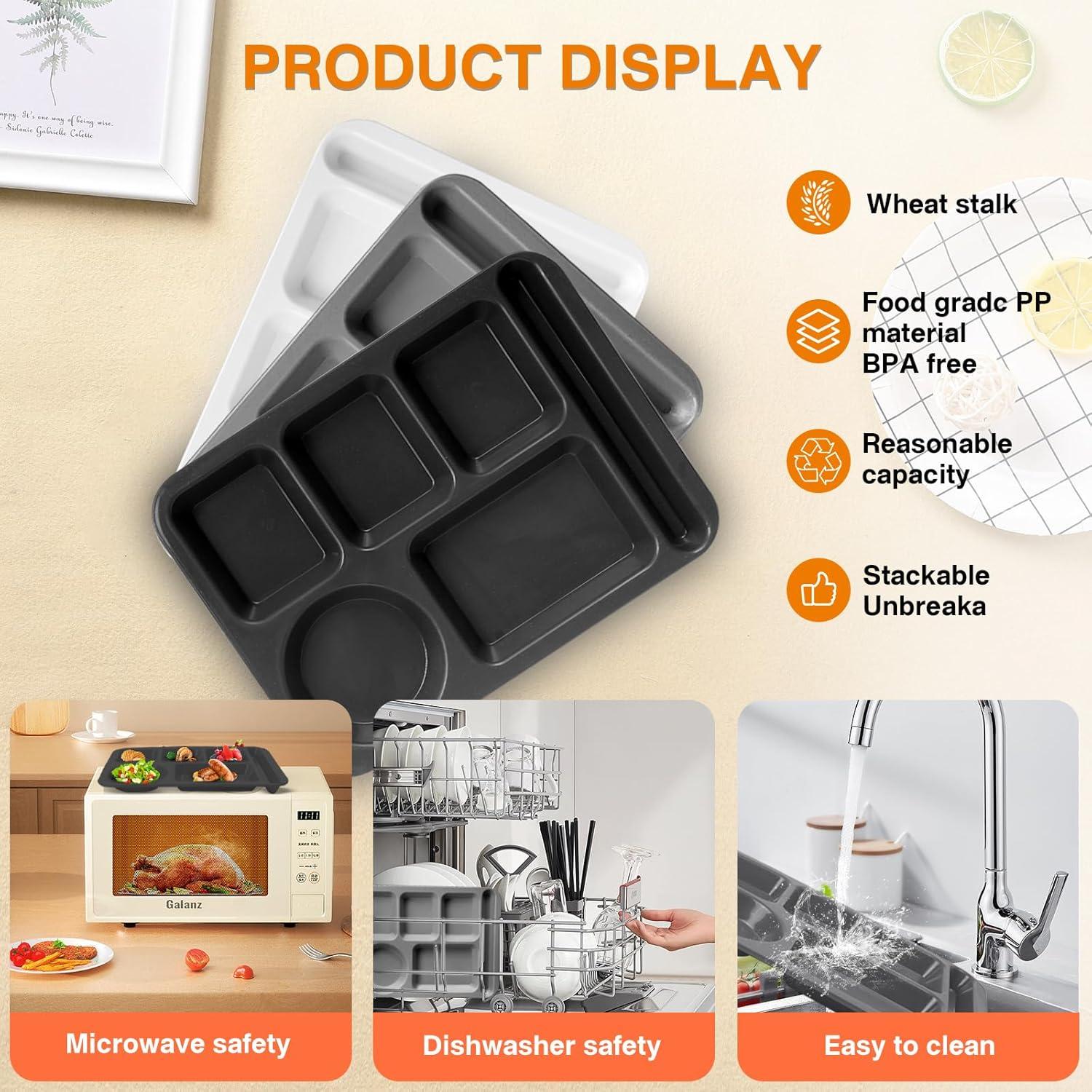 Platos Divididos Reutilizables DYB DONGYONGBAO 35.56 cm 3 Piezas