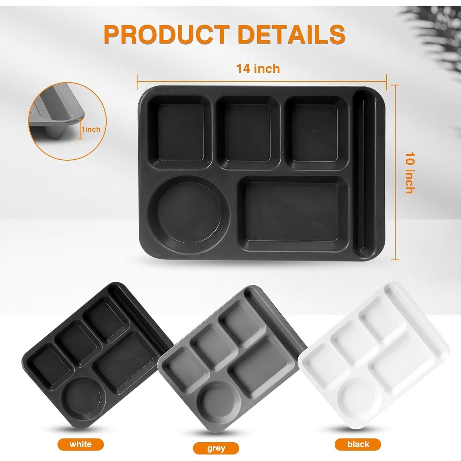 Platos Divididos Reutilizables DYB DONGYONGBAO 35.56 cm 3 Piezas