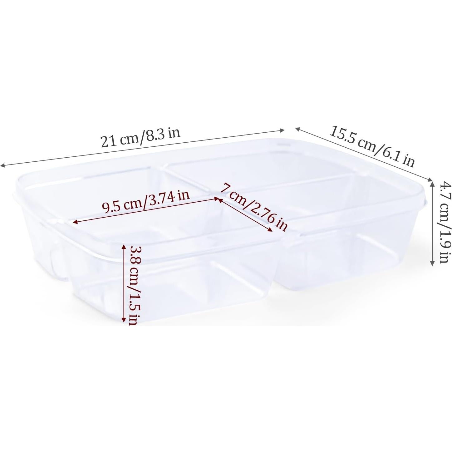 Recipientes de Almacenamiento de Alimentos Zuiaso 4 Pcs 550g