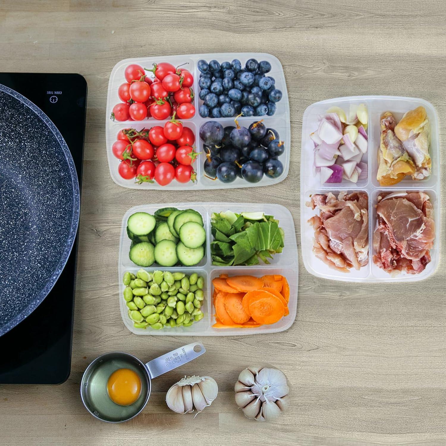 Recipientes de Almacenamiento de Alimentos Zuiaso 4 Pcs 550g