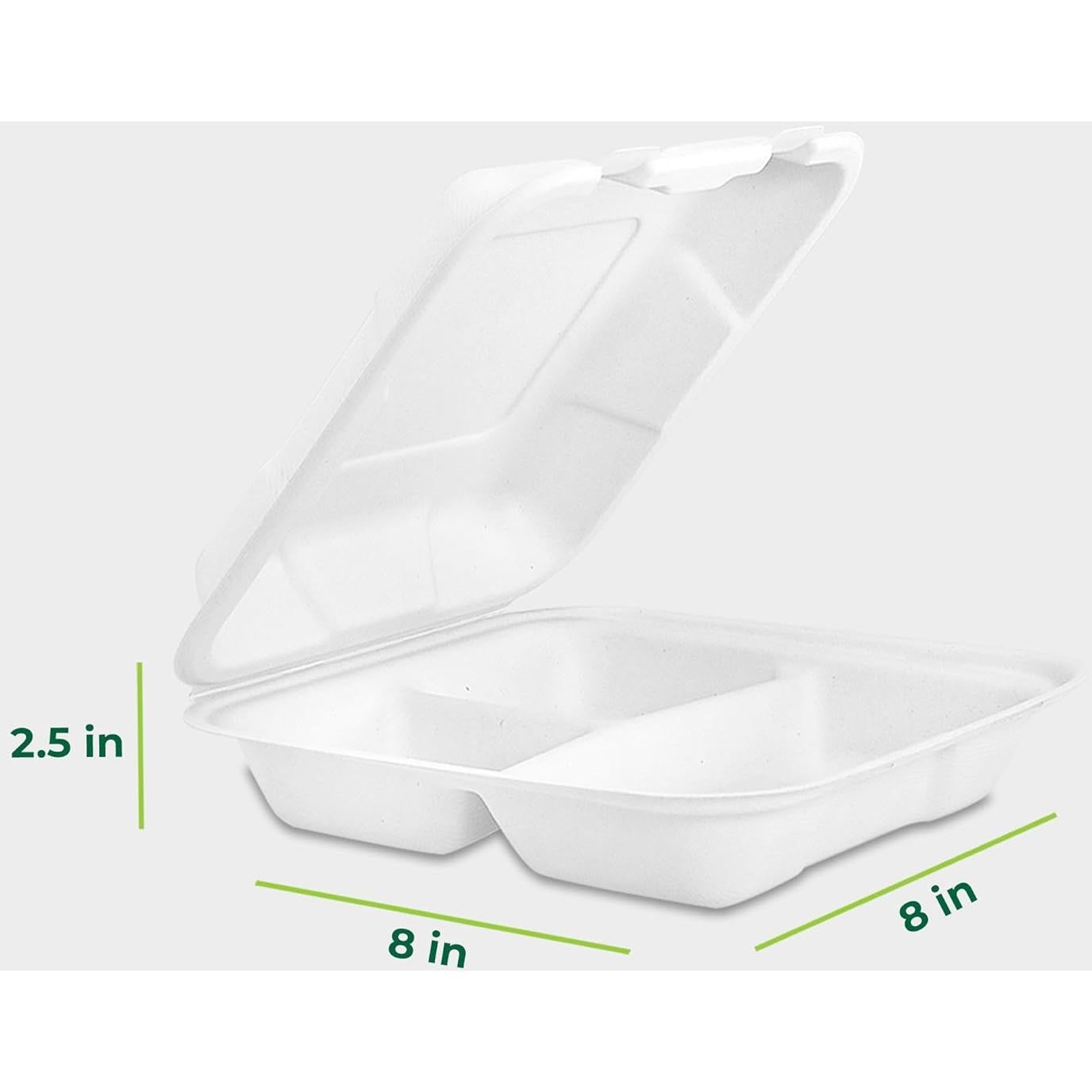 Contenedores de Comida Compostables Freshware 20x20 cm 50 Pack