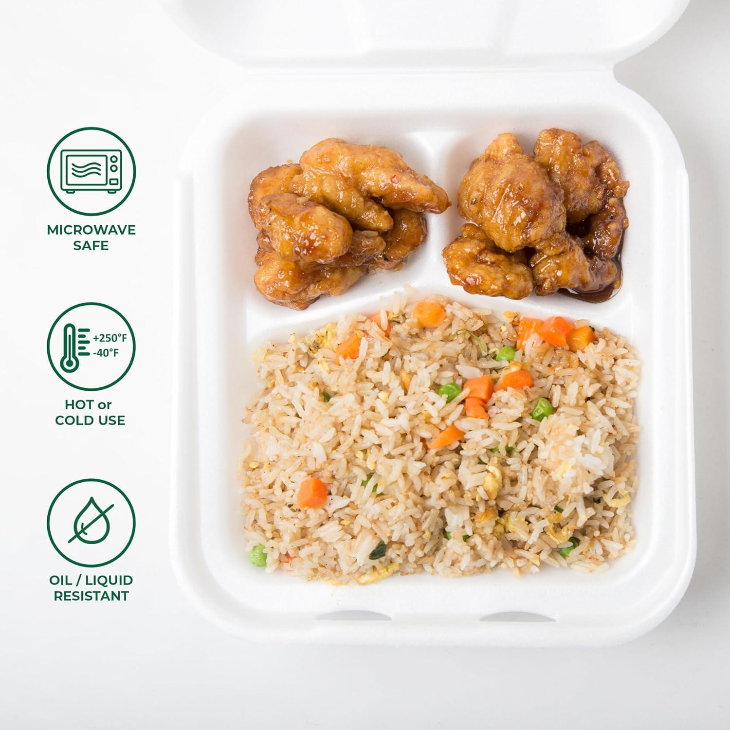 Contenedores de Comida Compostables Freshware 20x20 cm 50 Pack
