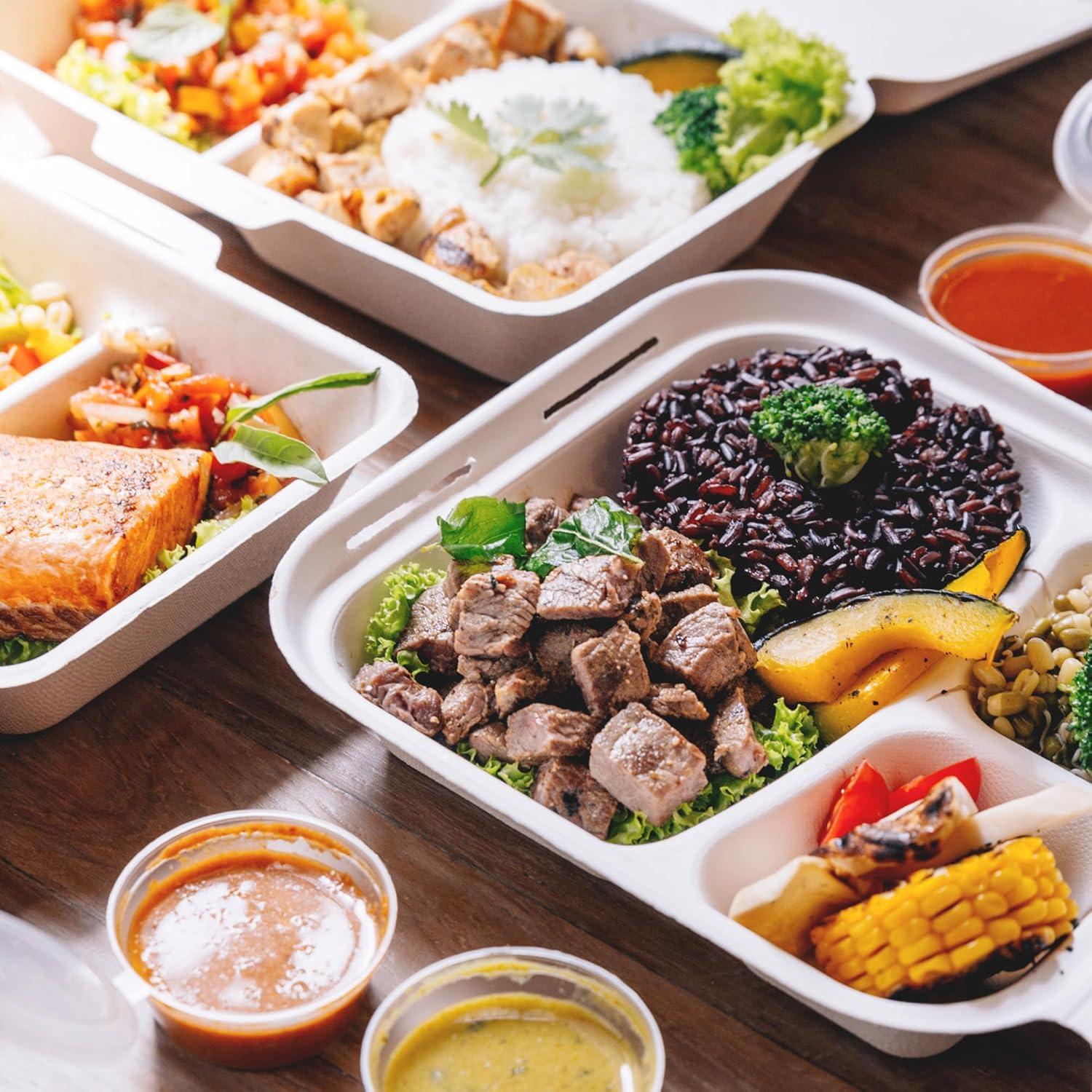 Contenedores de Comida Compostables Freshware 20x20 cm 50 Pack