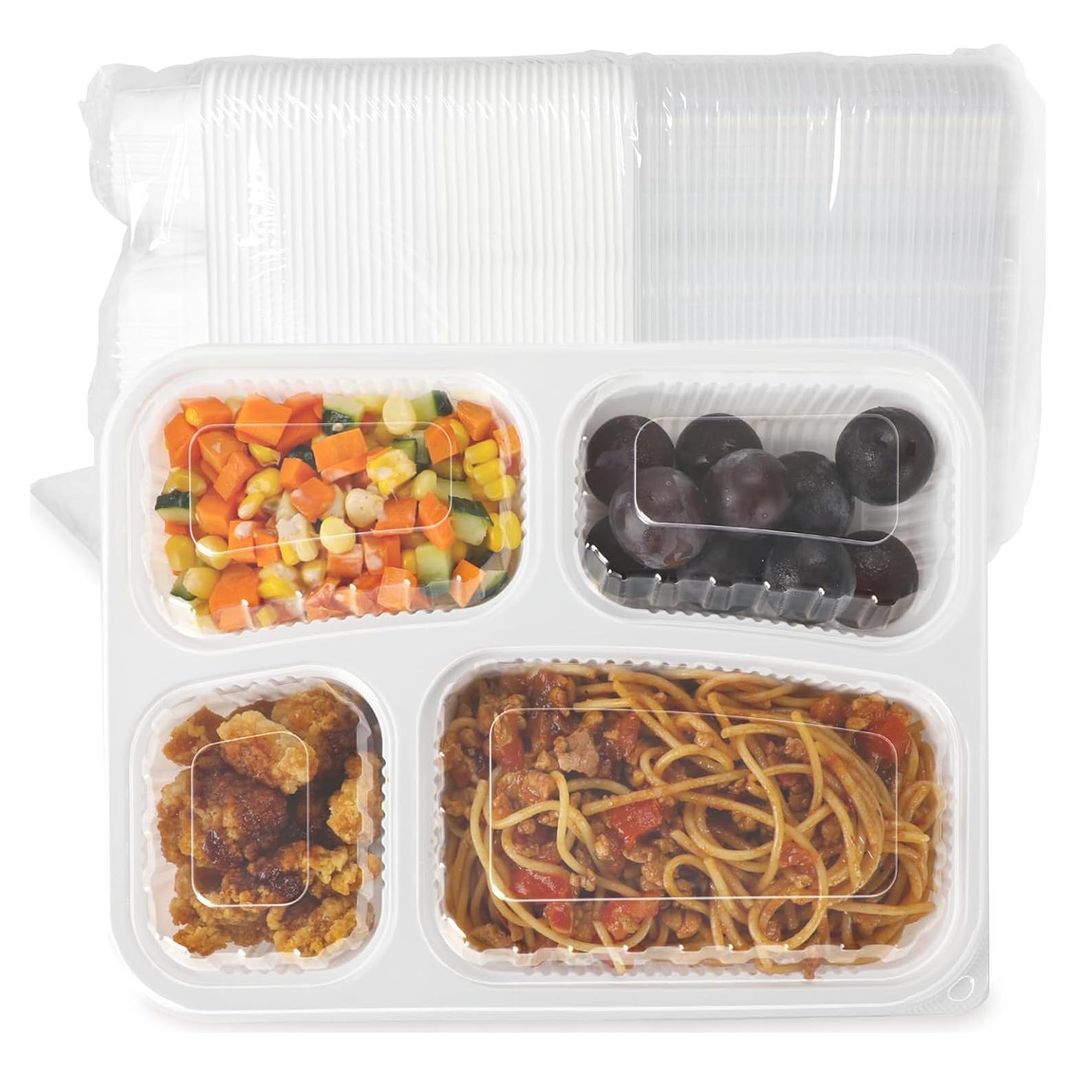 Contenedor de Comida LEOBOX 40 Piezas 1006 ml 4 Compartimentos