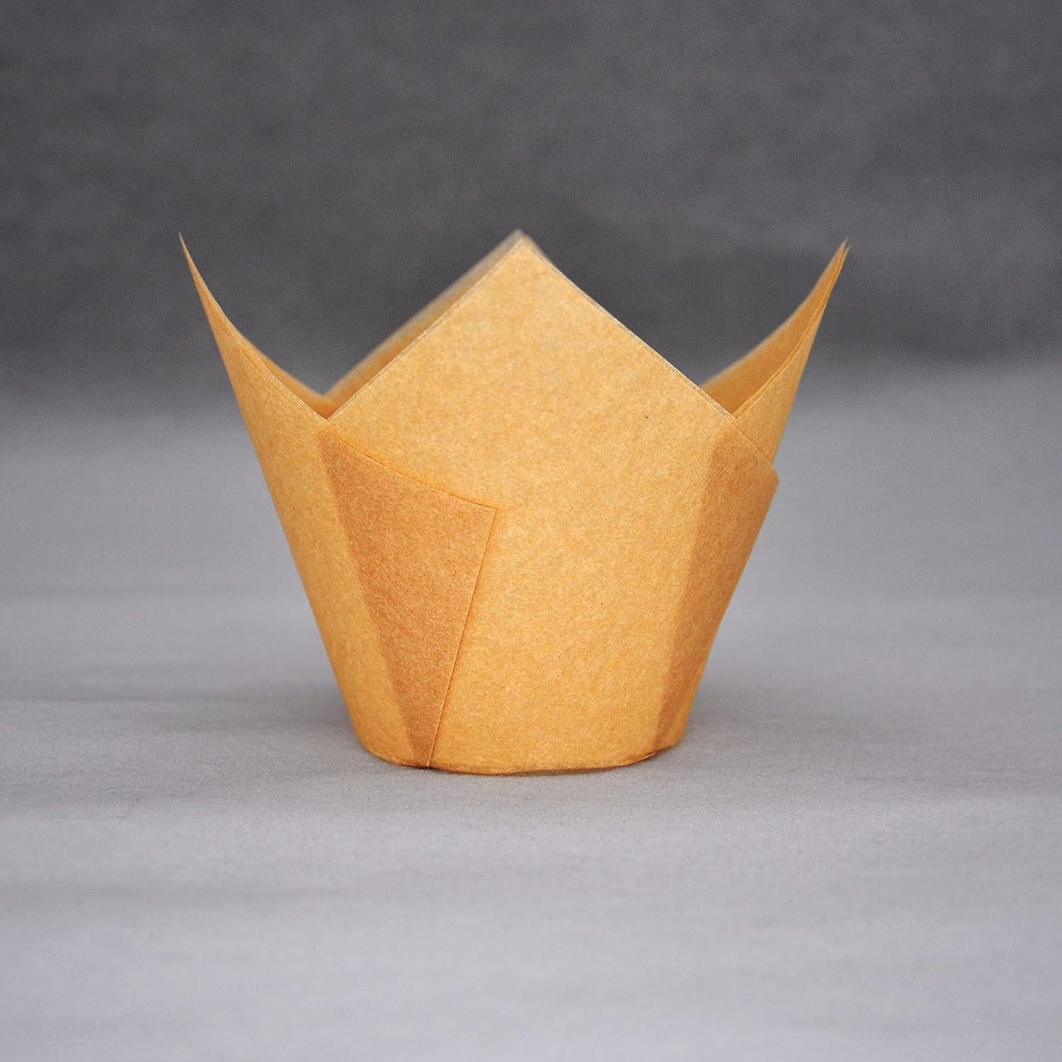 Tazas de papel para cupcakes Jumbo QLSmypkg 125 piezas