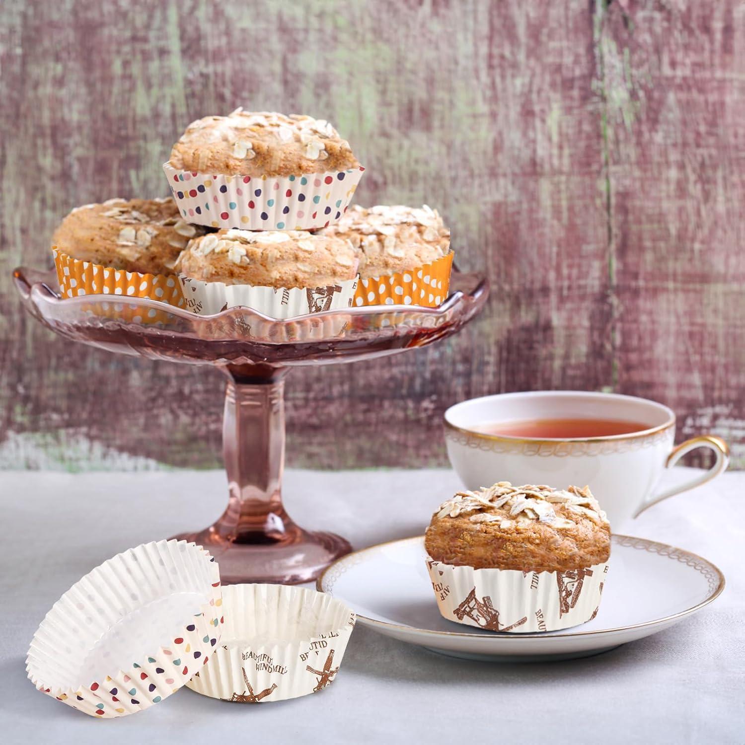 Forros de Cupcake Jumbo Youeon 600 Pcs 8.9 cm Antiadherentes