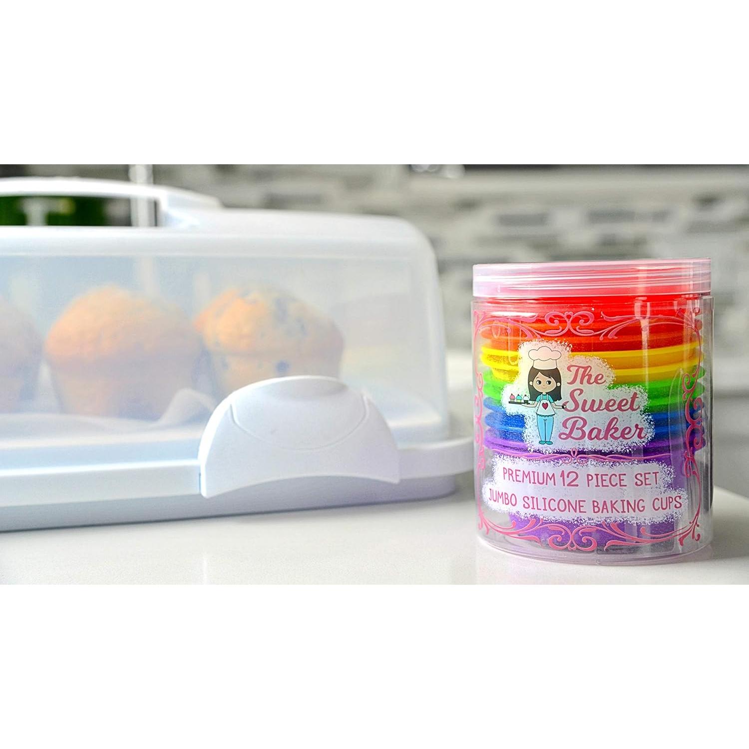 Copa de Hornear Jumbo El Dulce Horneador 12 Piezas Silicona