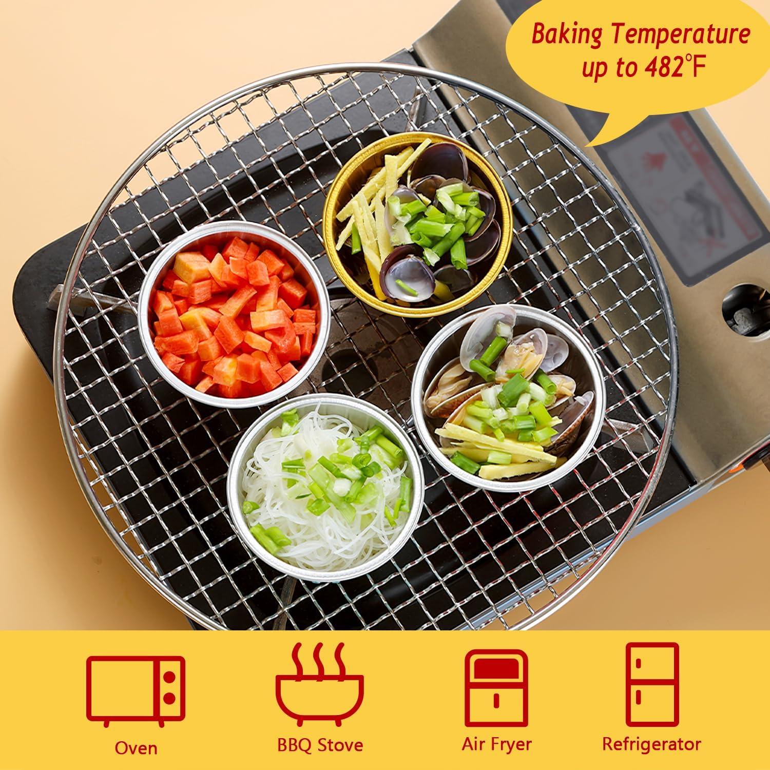 Moldes para Cupcakes LNYZQUS 5oz con Tapas - Paquete 100 Piezas