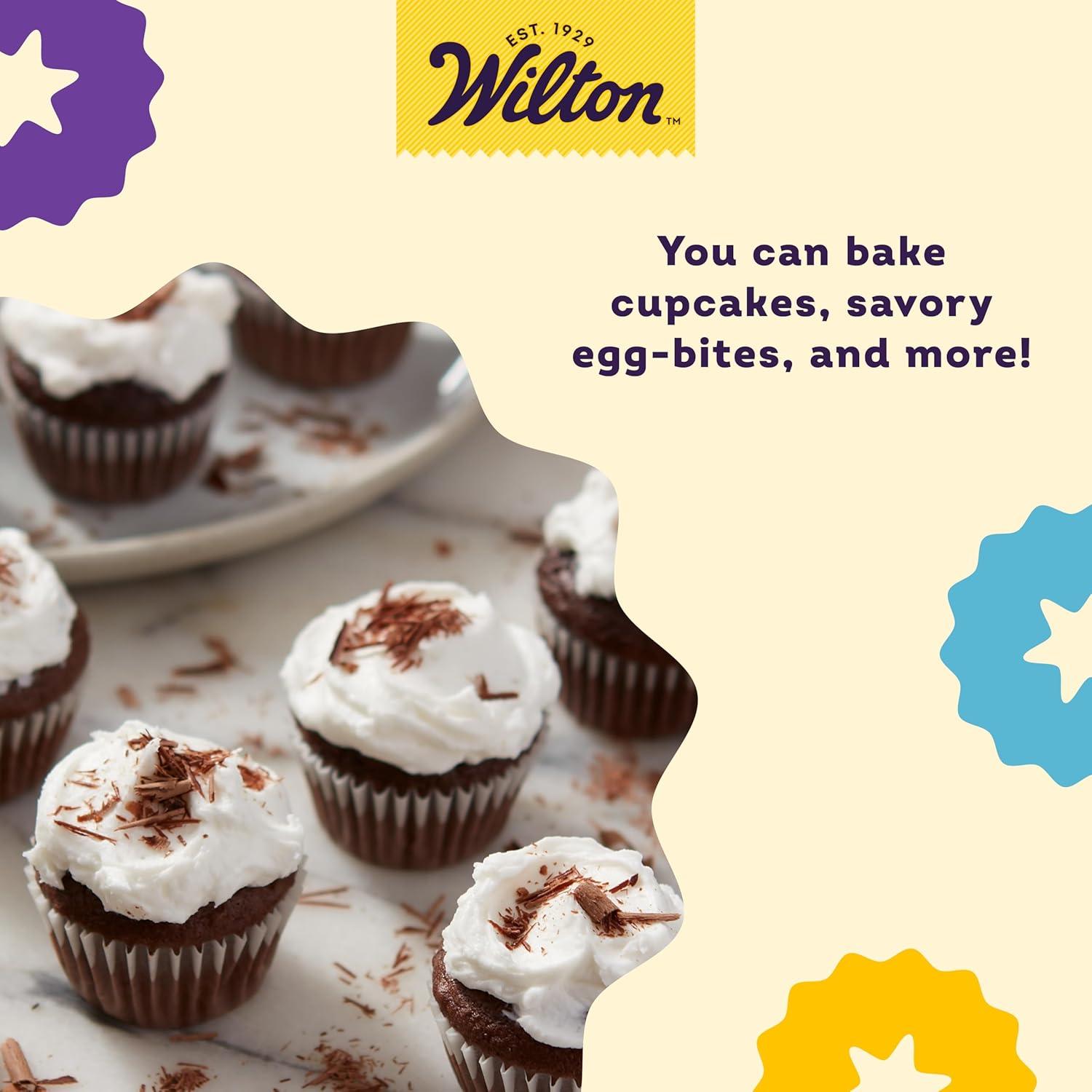 Molde para Muffins Antiadherente Wilton Gold 24 Cavidades 25.4x40.6 cm