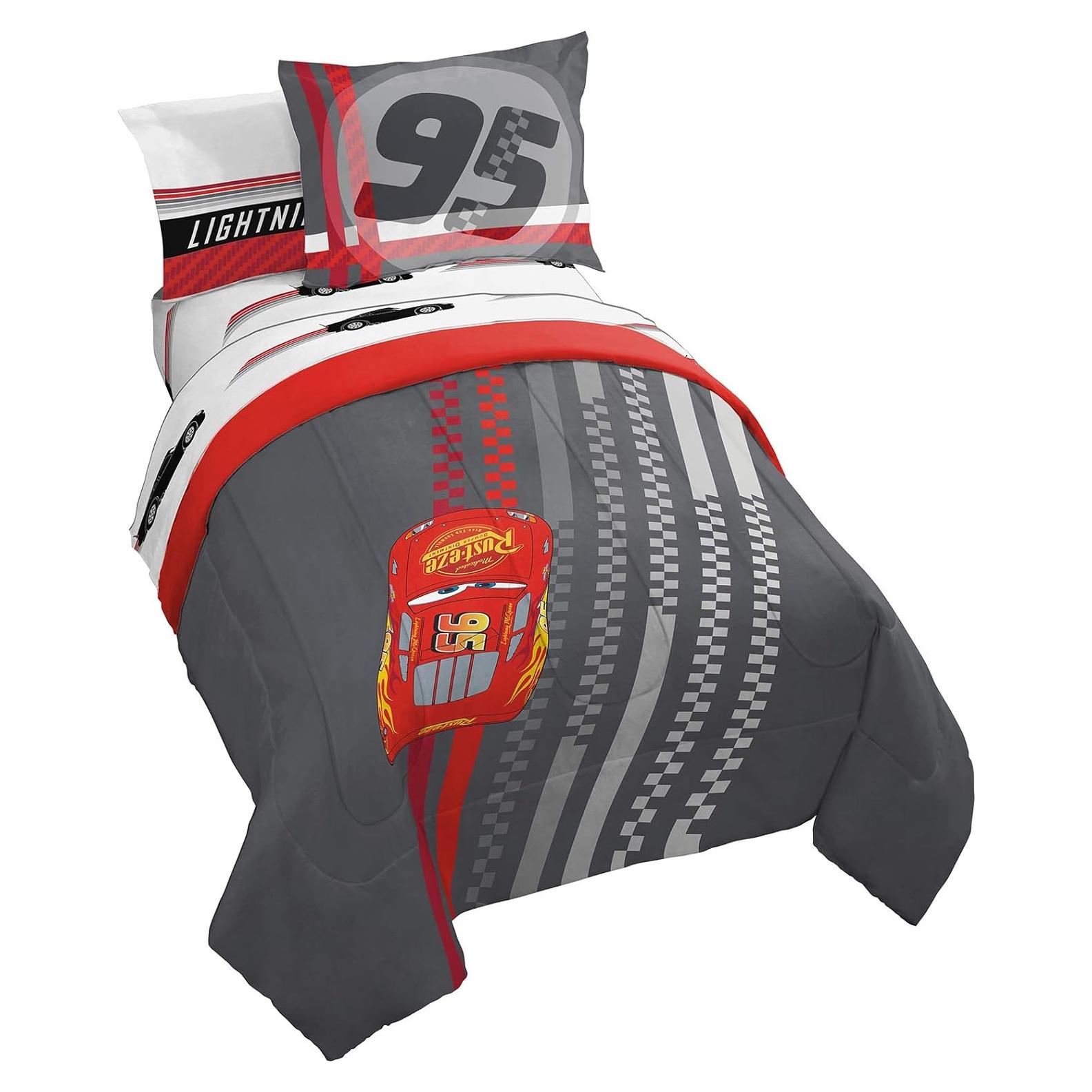 Juego de Cama Twin Jay Franco Cars 5 Piezas Microfibra