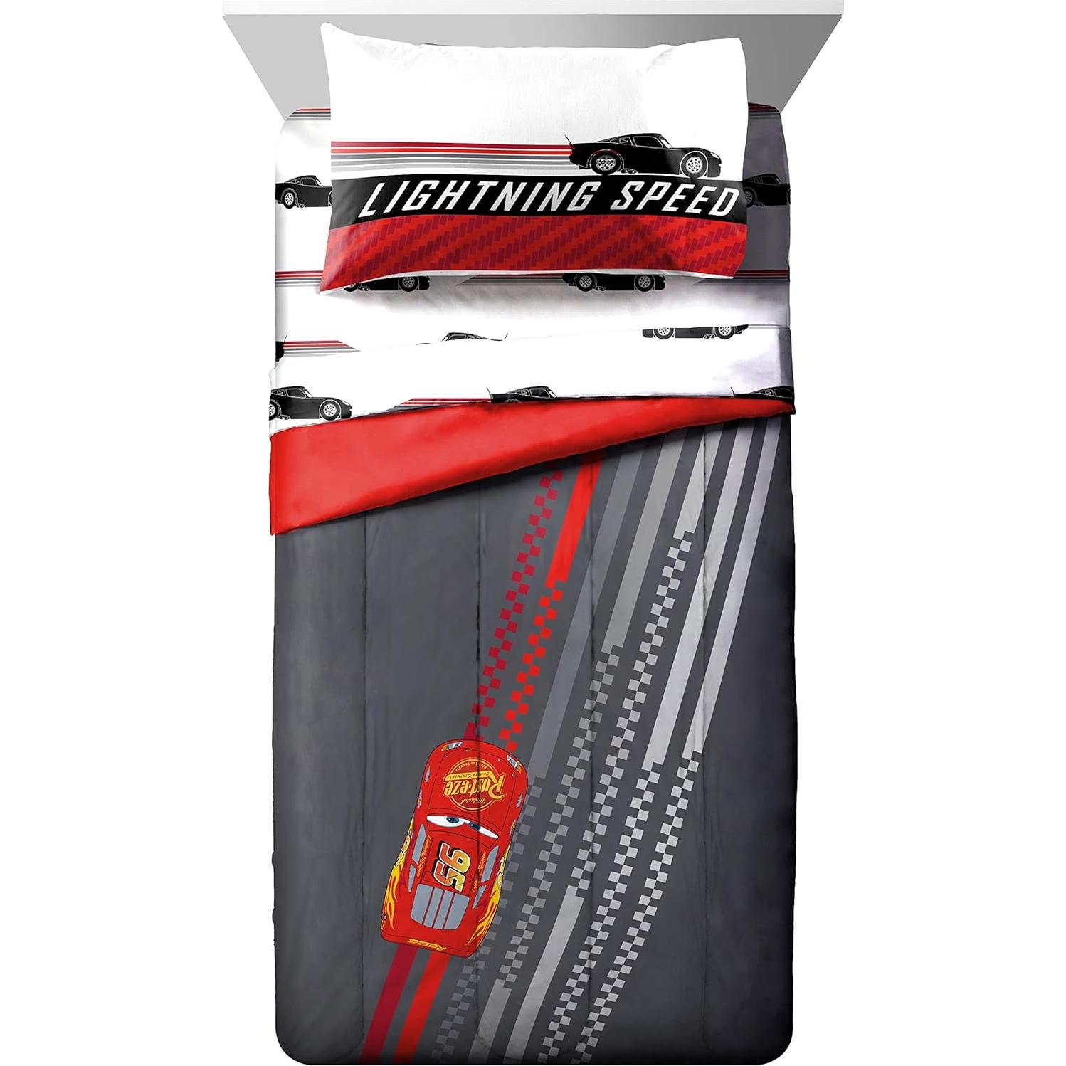 Juego de Cama Twin Jay Franco Cars 5 Piezas Microfibra