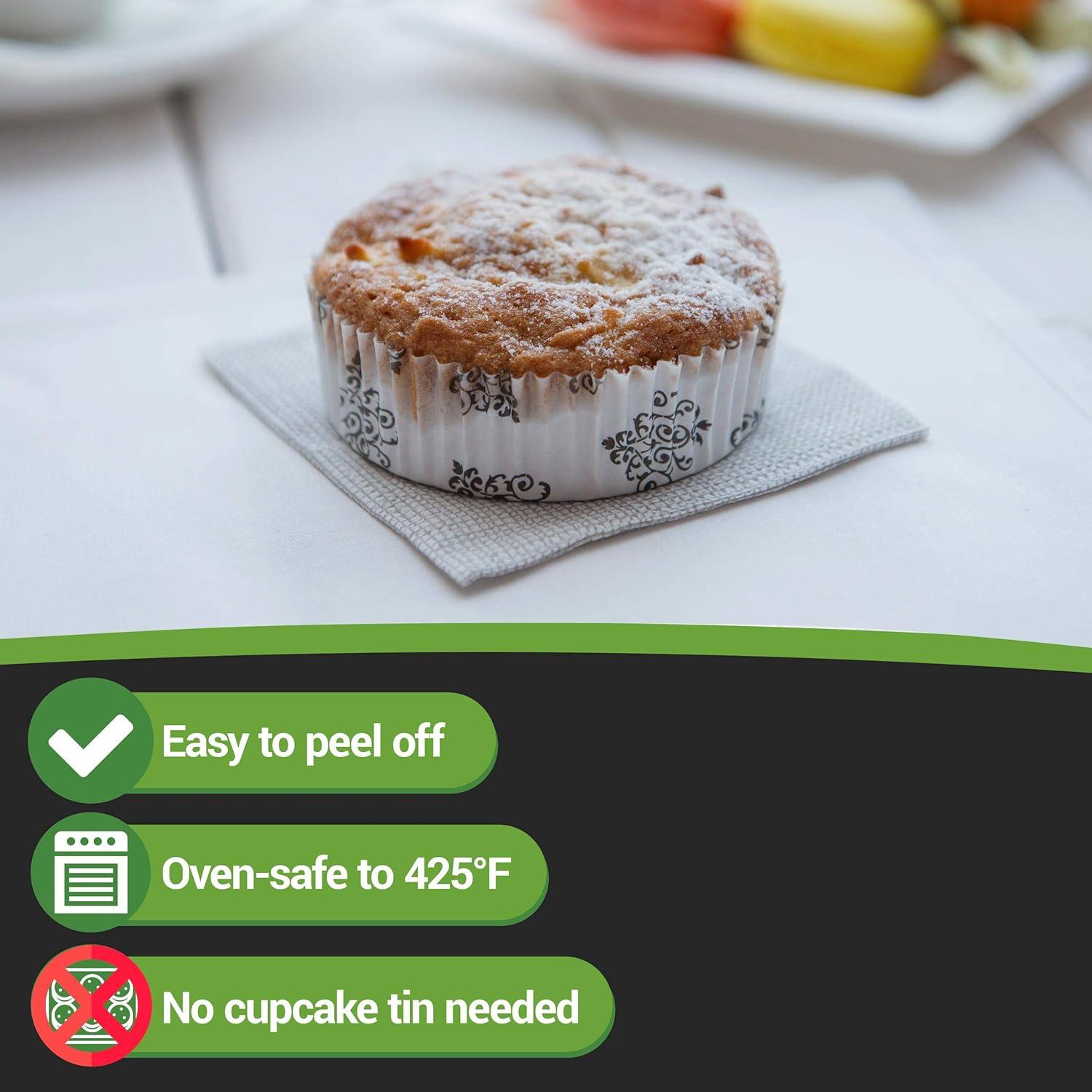 Moldes para Hornear 200 Unidades Restaurantware Floral Vintage