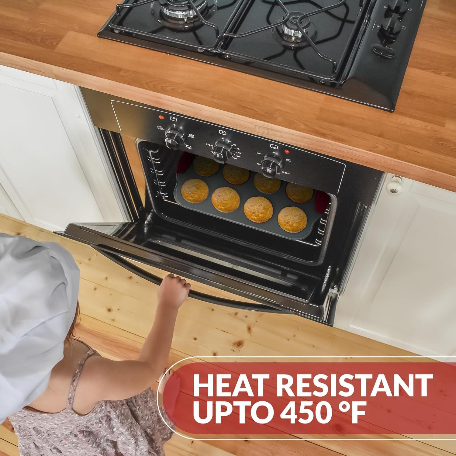 Sartén para Mini Muffins Boxiki 12 Tazas Acero Antiadherente