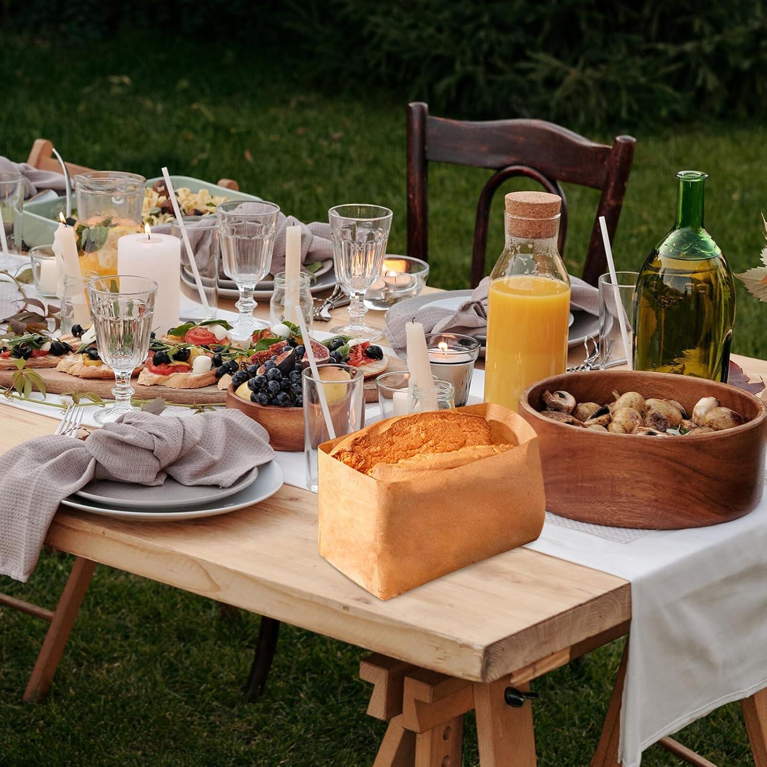 Forros de Pan Desechables Kichvoe 50pcs 19x13.5cm Antiadherentes