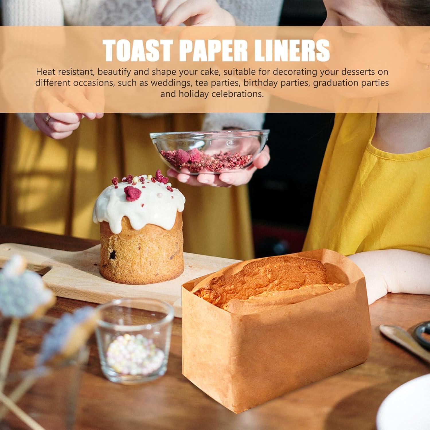 Forros de Pan Desechables Kichvoe 50pcs 19x13.5cm Antiadherentes