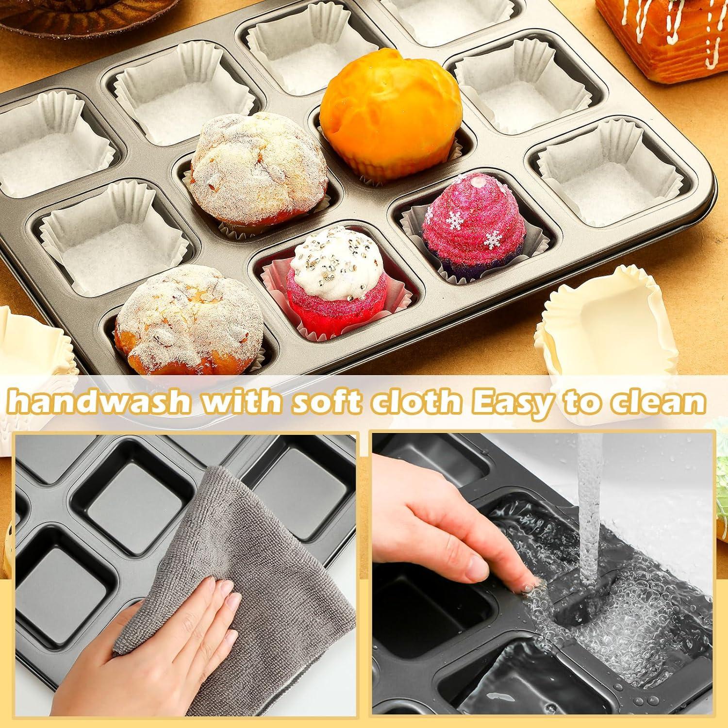 Conjunto de Moldes para Hornear Lallisa 2 Pcs + 500 Forros Cupcakes