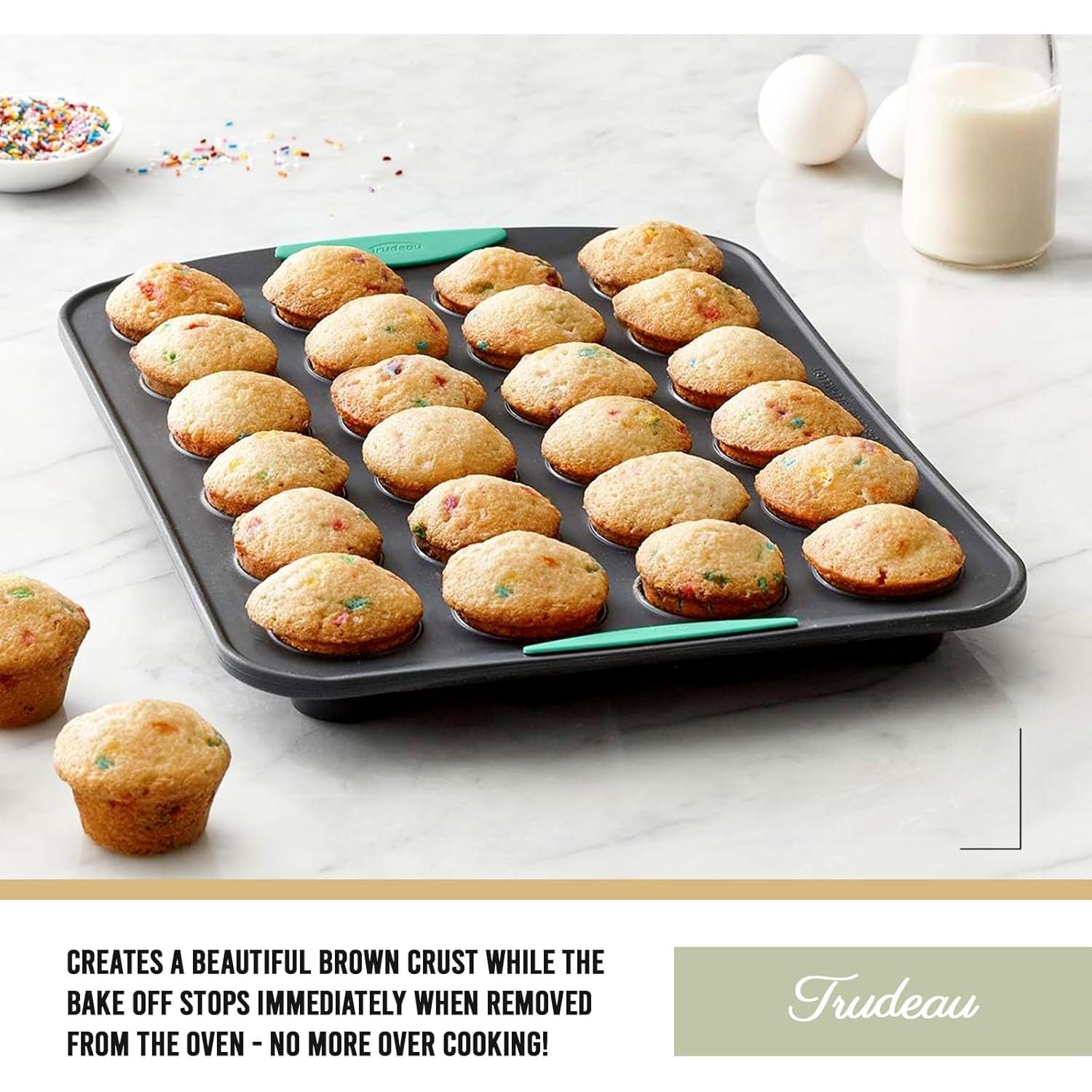 Molde para Muffins Trudeau de Silicona 24 Tazas Gris/Menta