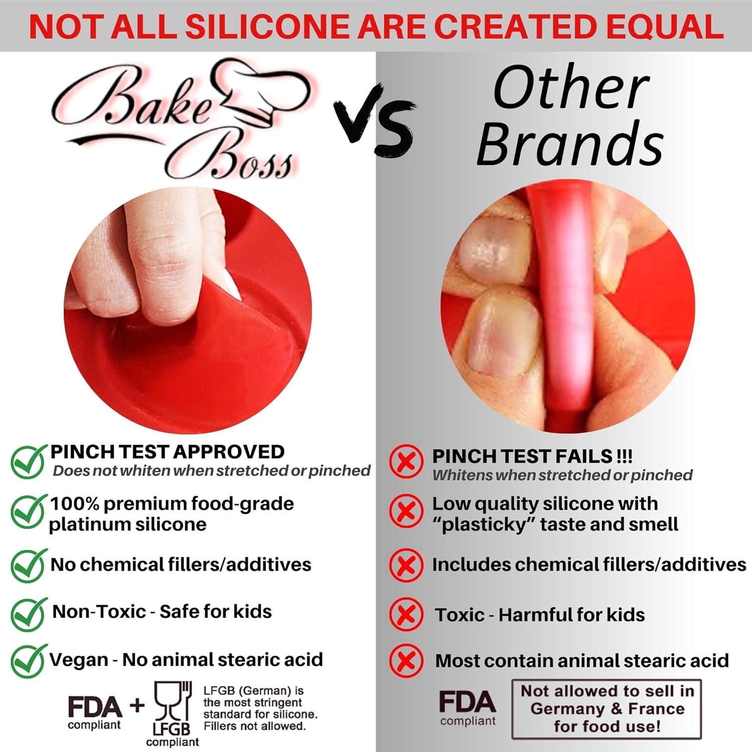 Bandeja de Muffins de Silicona BAKE BOSS 6 Tazas Antiadherente