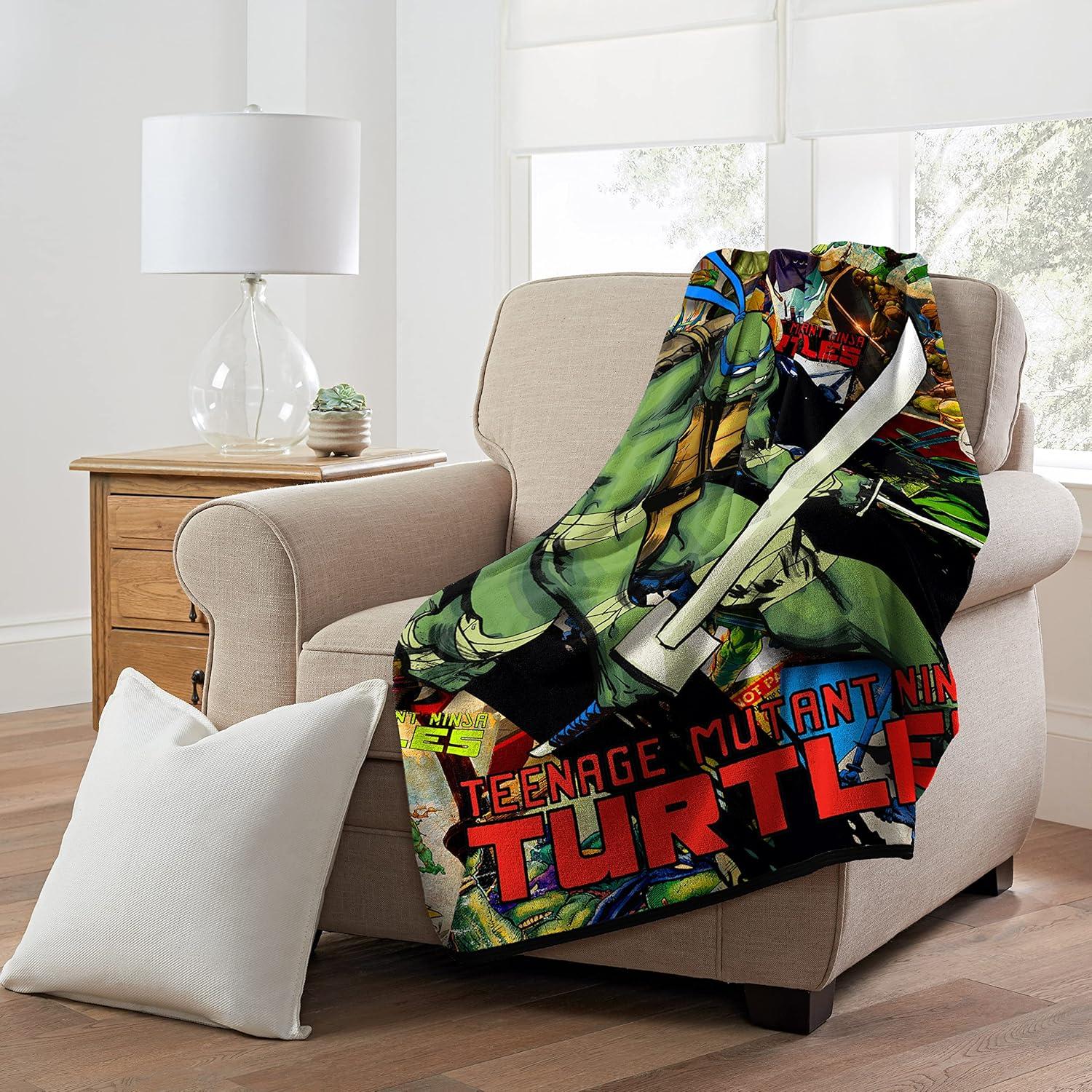 Manta Micro Raschel Tortugas Ninja Northwest 116x152 cm