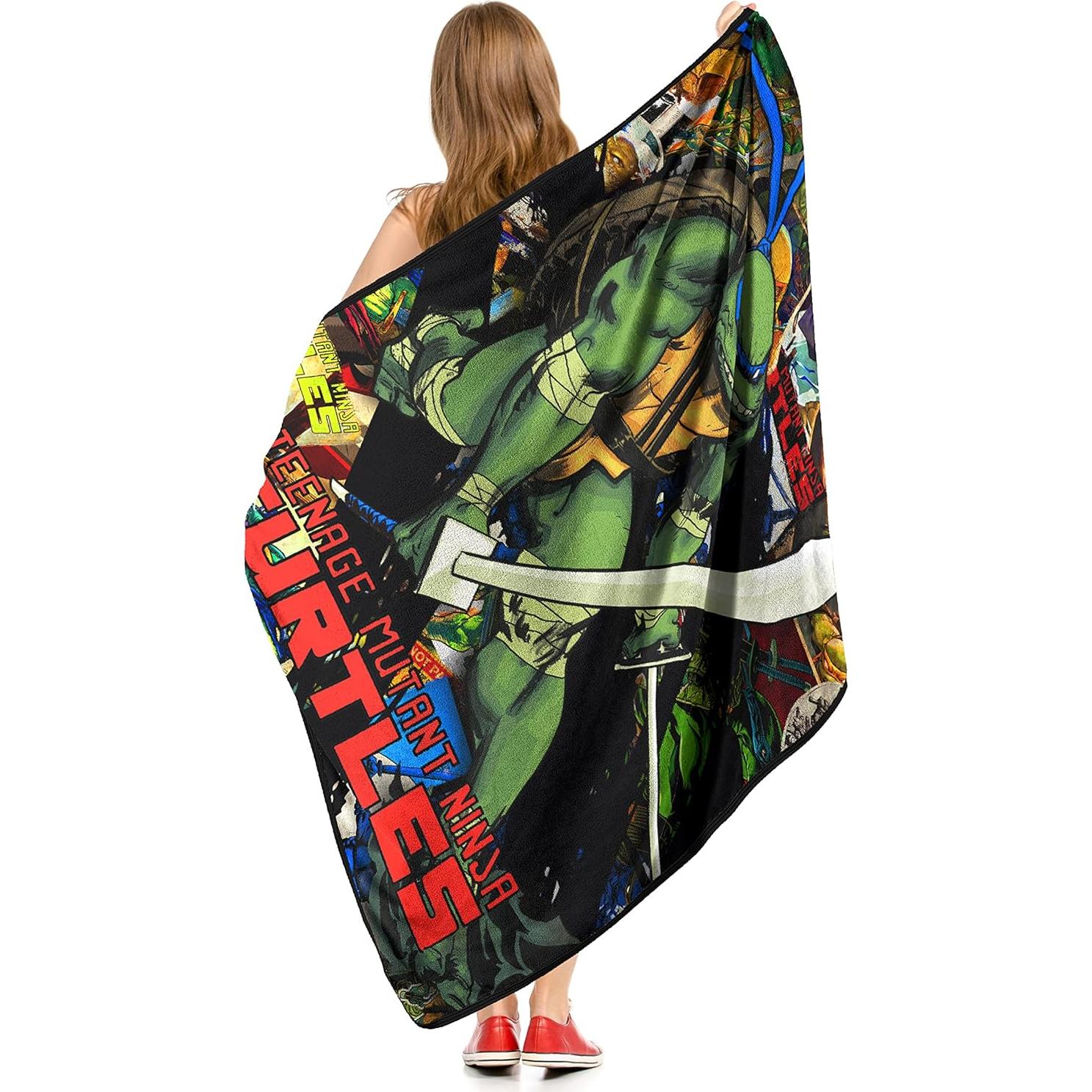 Manta Micro Raschel Tortugas Ninja Northwest 116x152 cm