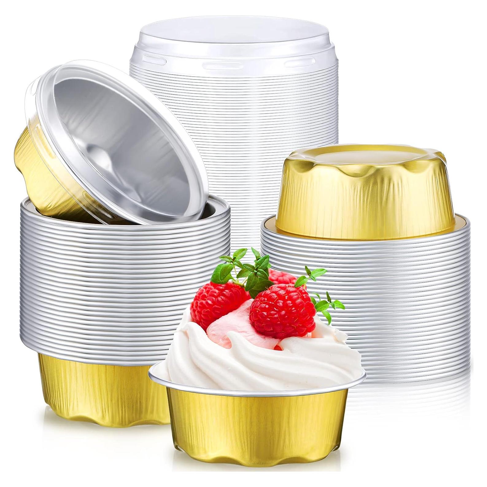 Contenedores de Aluminio Desechables Eaasty 150 Piezas 1.6 oz