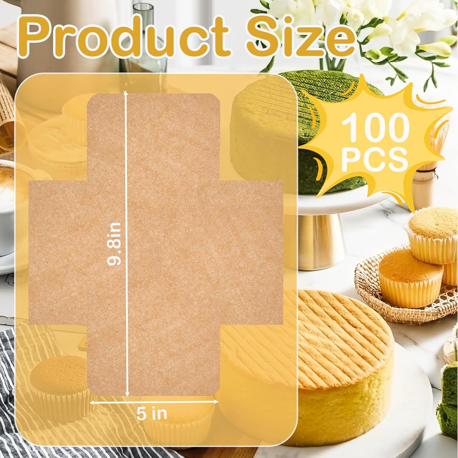 100 Forros de Papel Pergamino Incycall 10x5 Pulgadas Antiadh.