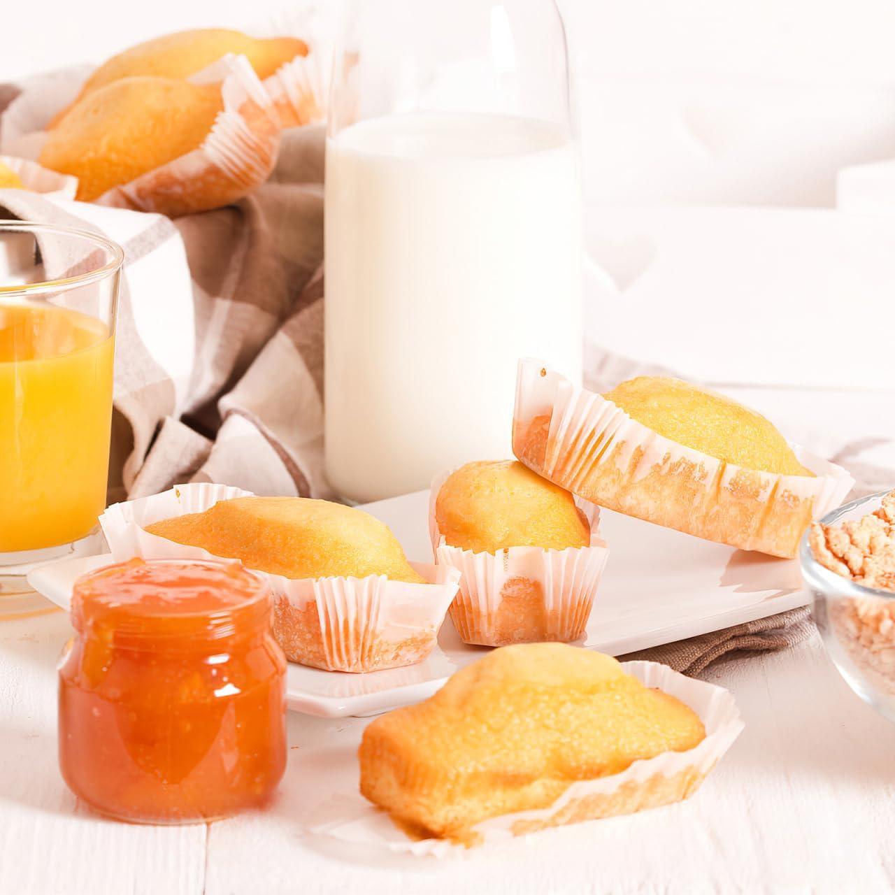 Cabilock 1000 Forros Desechables para Cupcake Blancos 7.2x3.5cm