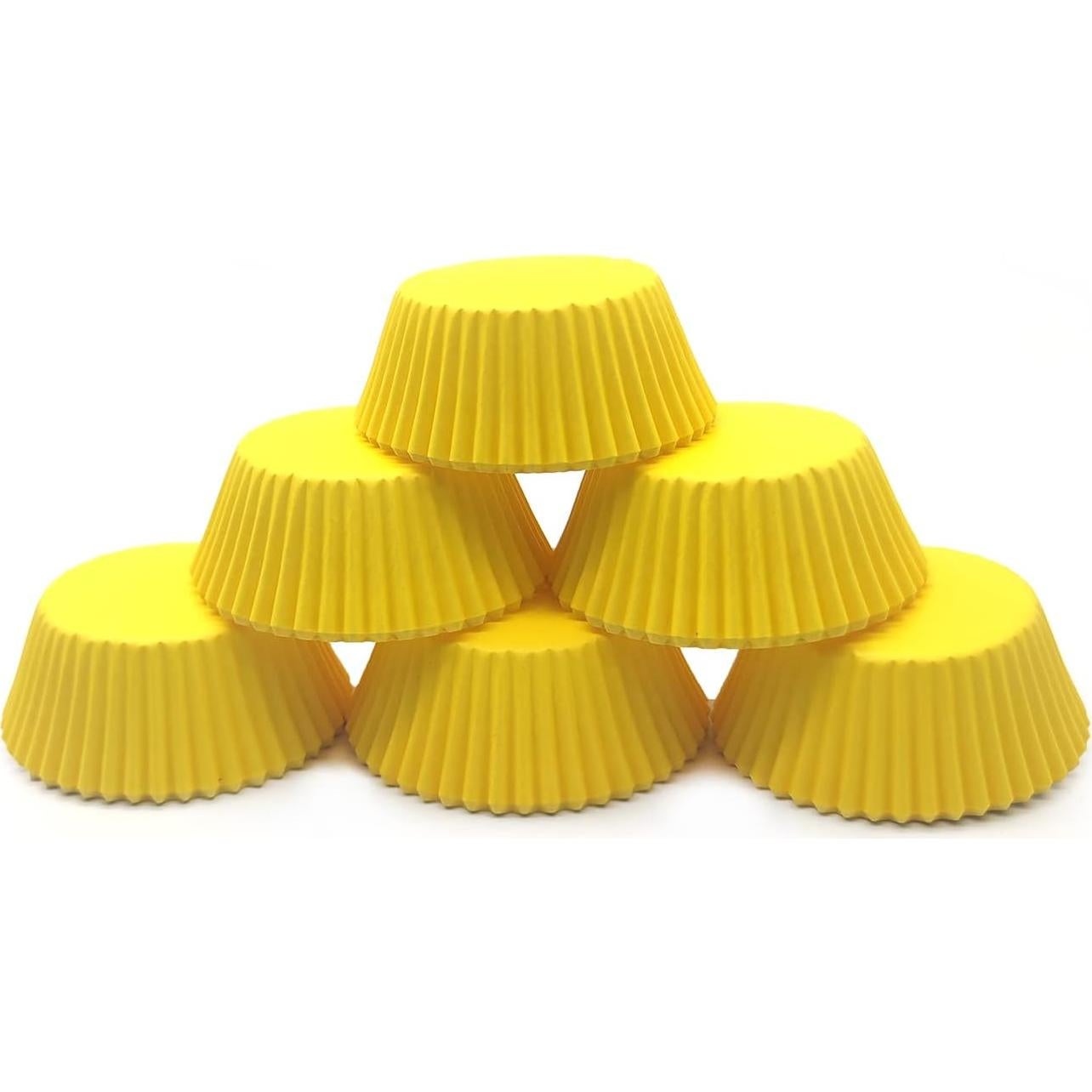 Forros de Cupcake Amarillos Bakehope, Paquete de 150 Unidades