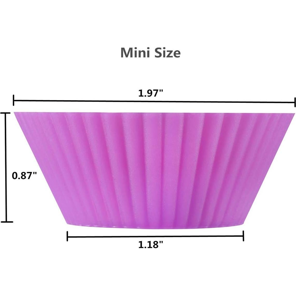 Tazas de Silicona Reutilizables Mirenlife 24 Piezas Mini 5 cm