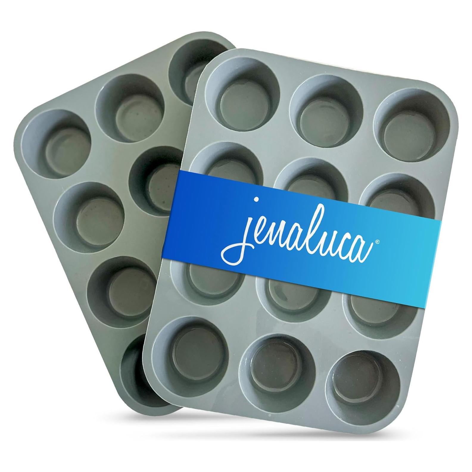Molde de Silicona para Cupcakes Jenaluca - Set 2x12 Tazas