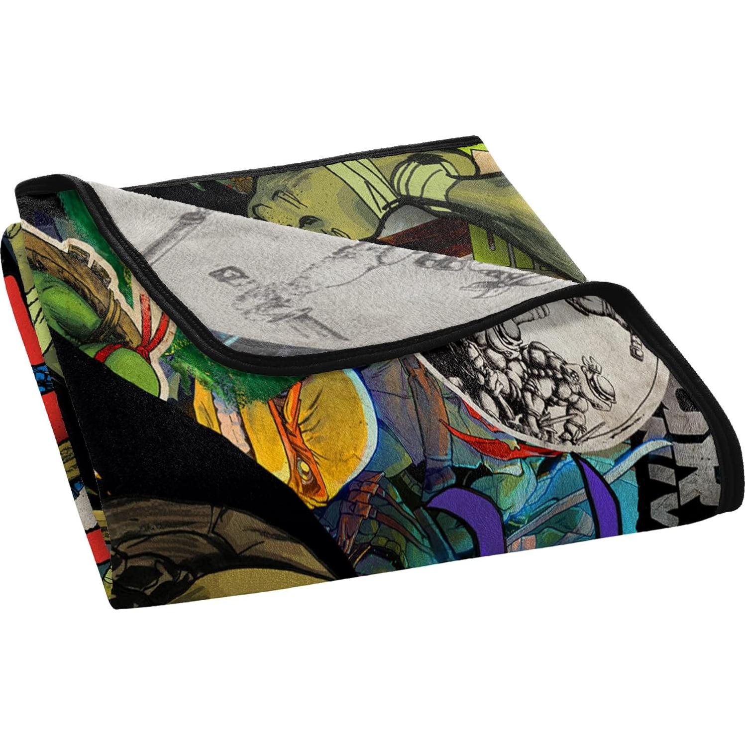 Manta Micro Raschel Tortugas Ninja Dashing Donnie 116x152 cm