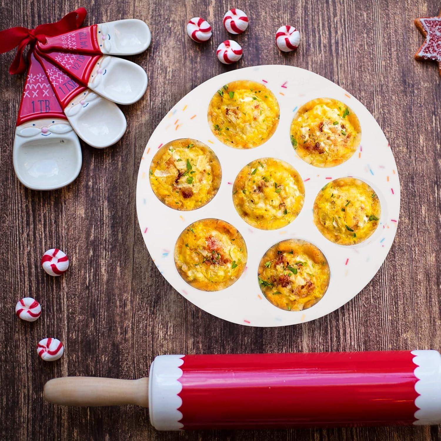 Molde de Silicona para Muffins SHEbaking 7 Tazas Multicolor