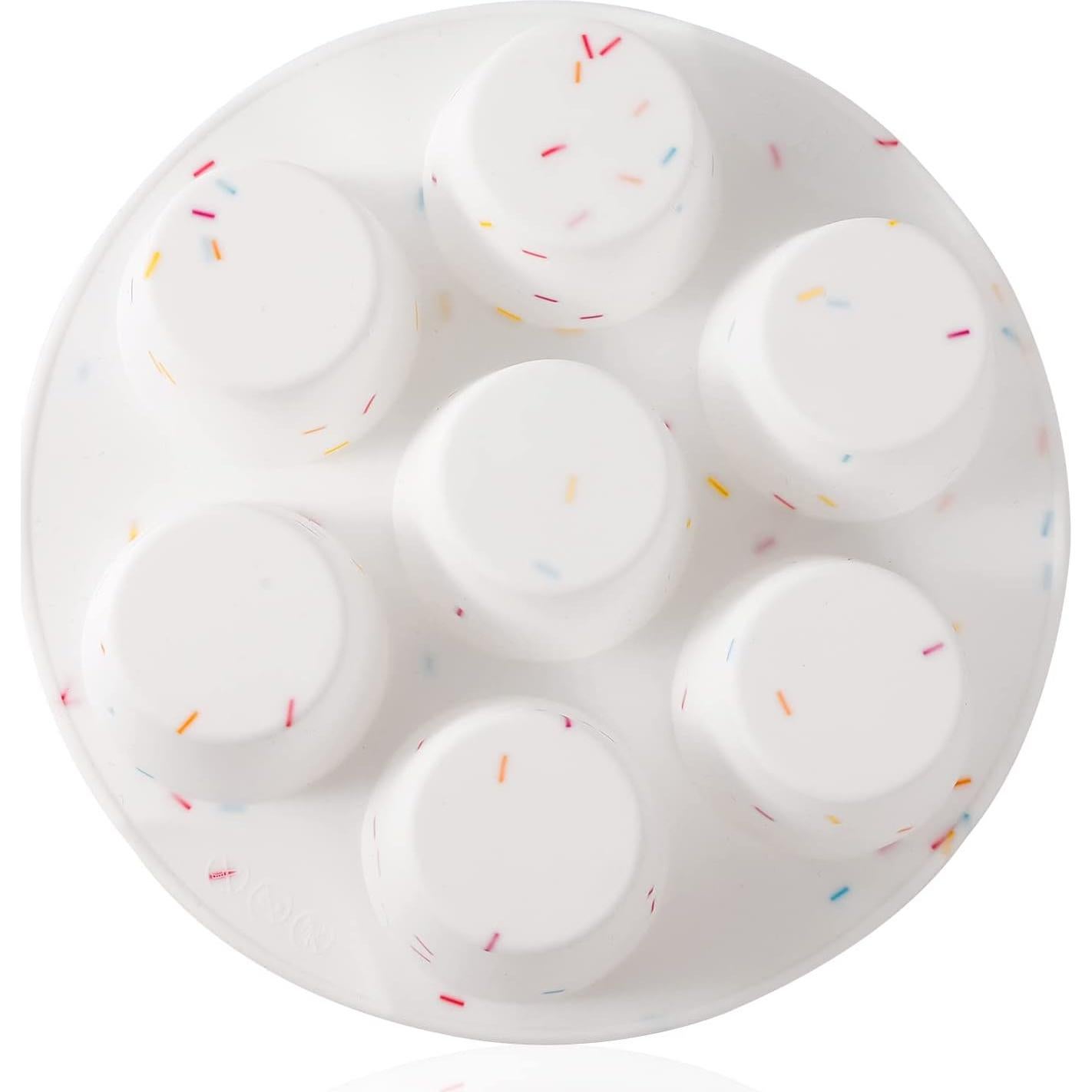 Molde de Silicona para Muffins SHEbaking 7 Tazas Multicolor