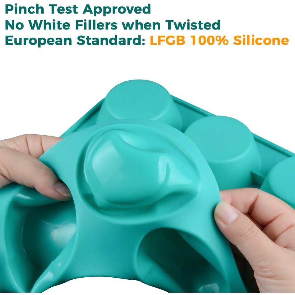 Molde de Silicona para Muffins CAKETIME 12 y 24 Tazas Antiadherente