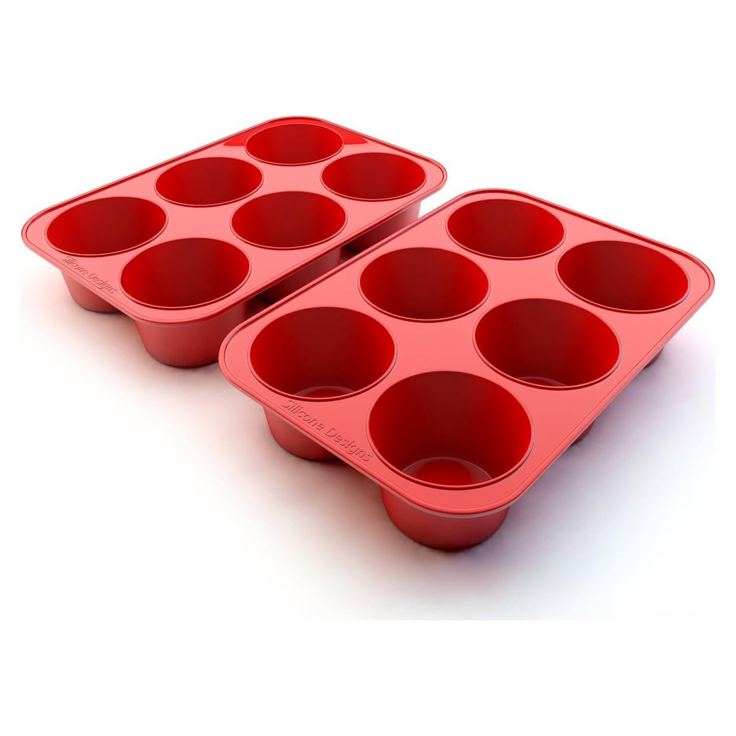 Molde de Muffin Jumbo de Silicona 6 Tazas - Diseños de Silicona