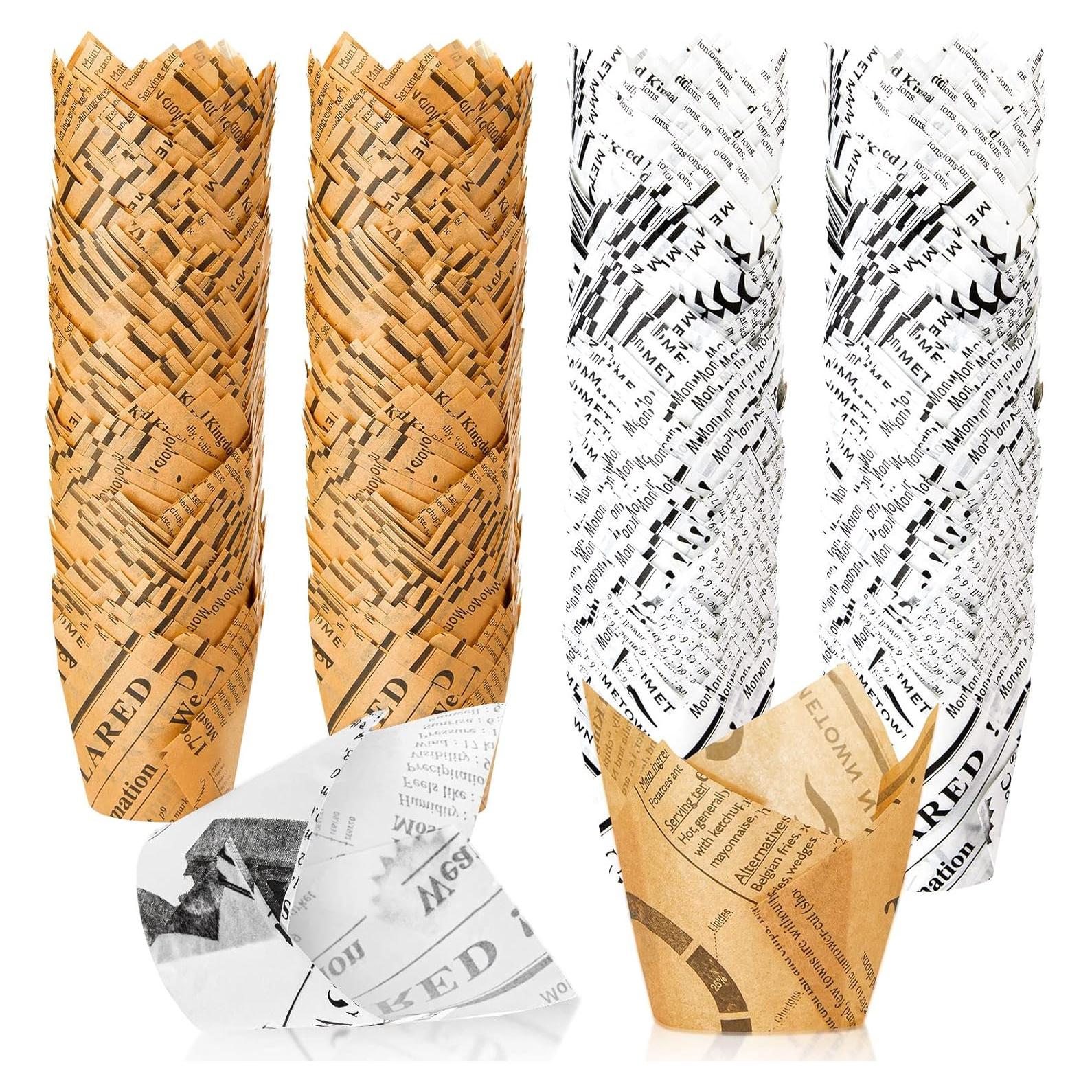 800 Forros de Cupcake Tulipán Potchen Papel Resistente