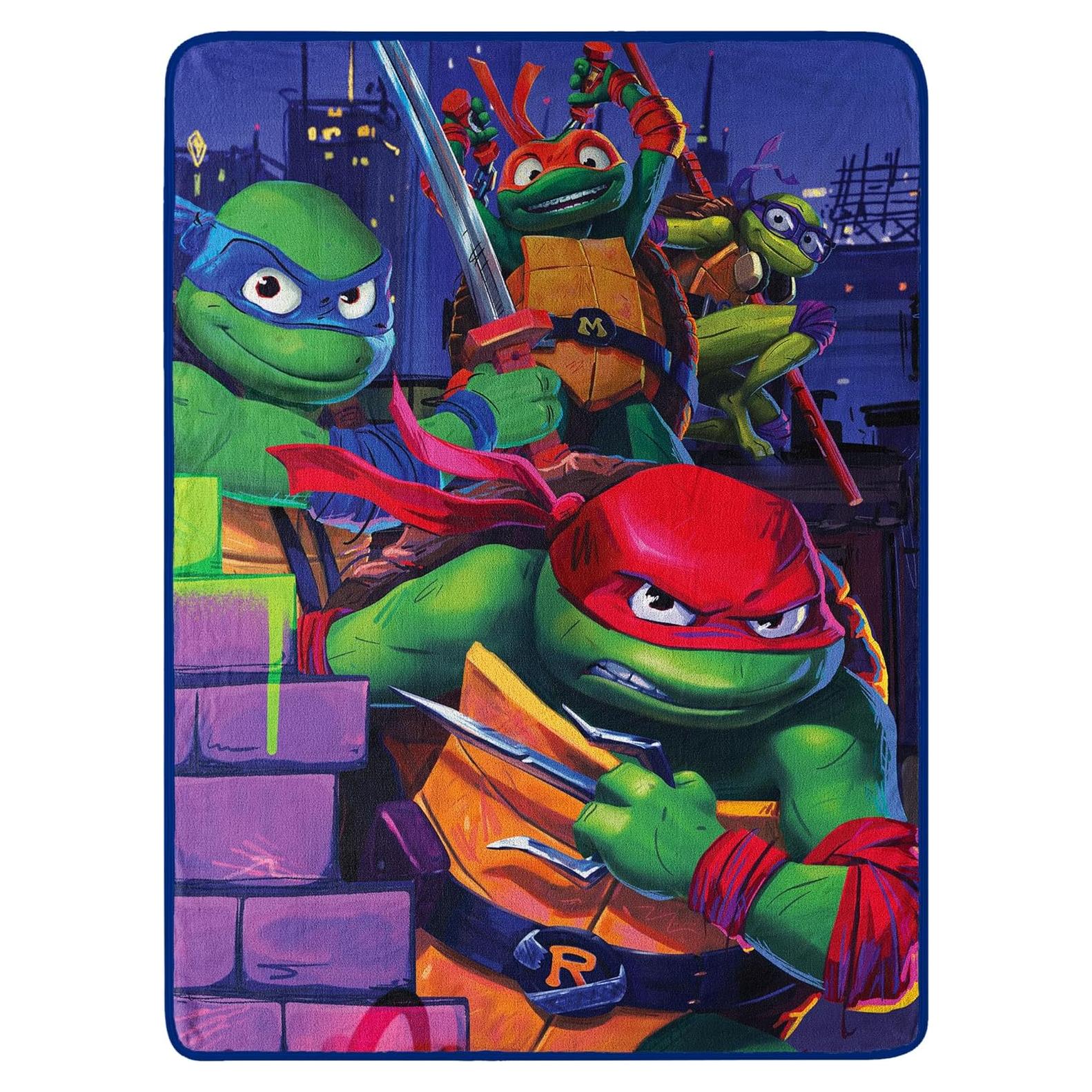 Manta Micro Raschel Tortugas Ninja Northwest 116x152 cm