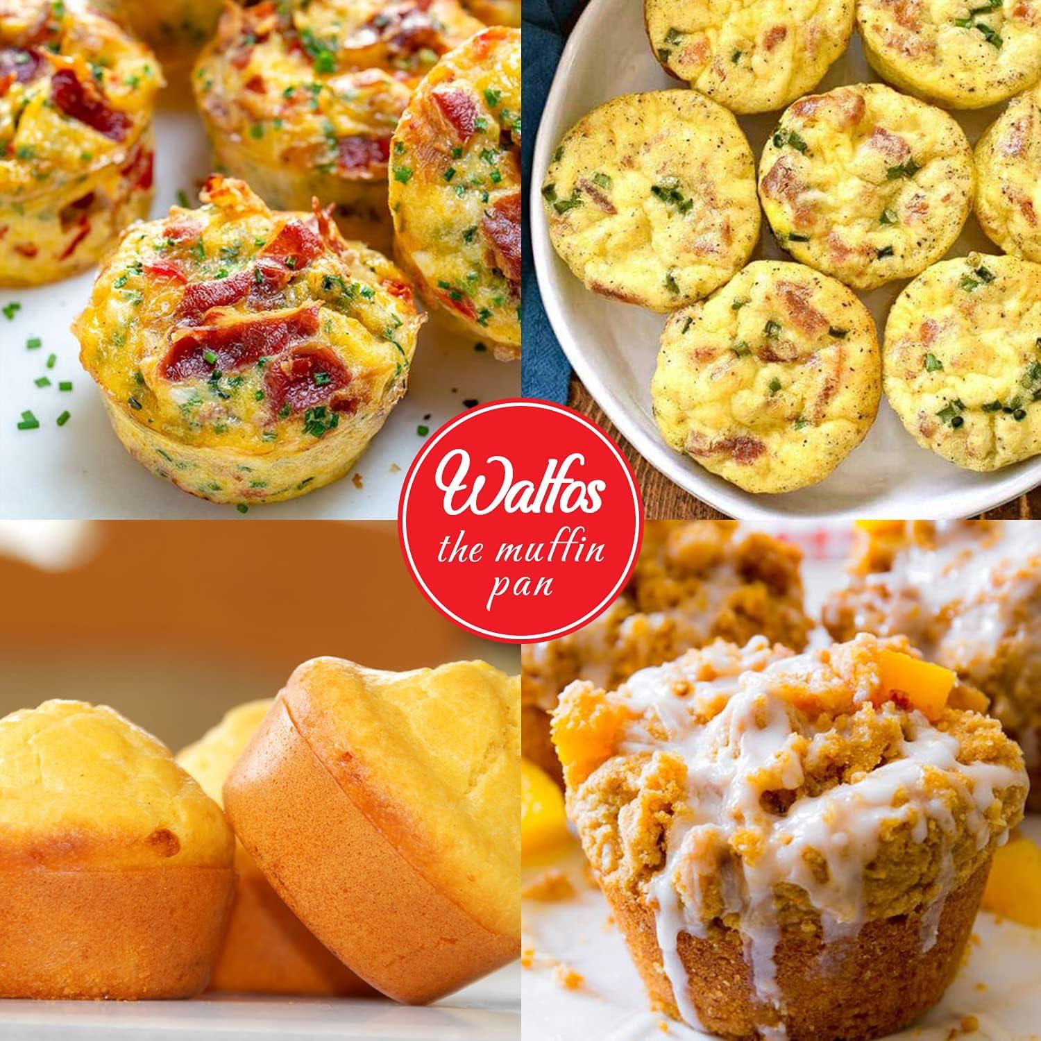 Moldes de Silicona para Muffins Walfos - 6 Tazas Antiadherentes