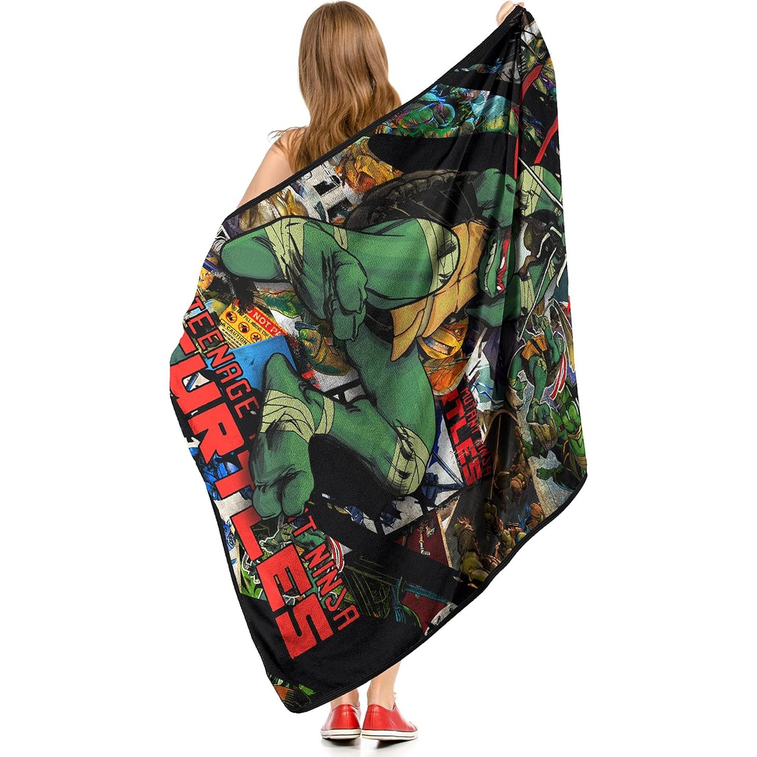 Manta Micro Raschel Tortugas Ninja Northwest 116x152 cm