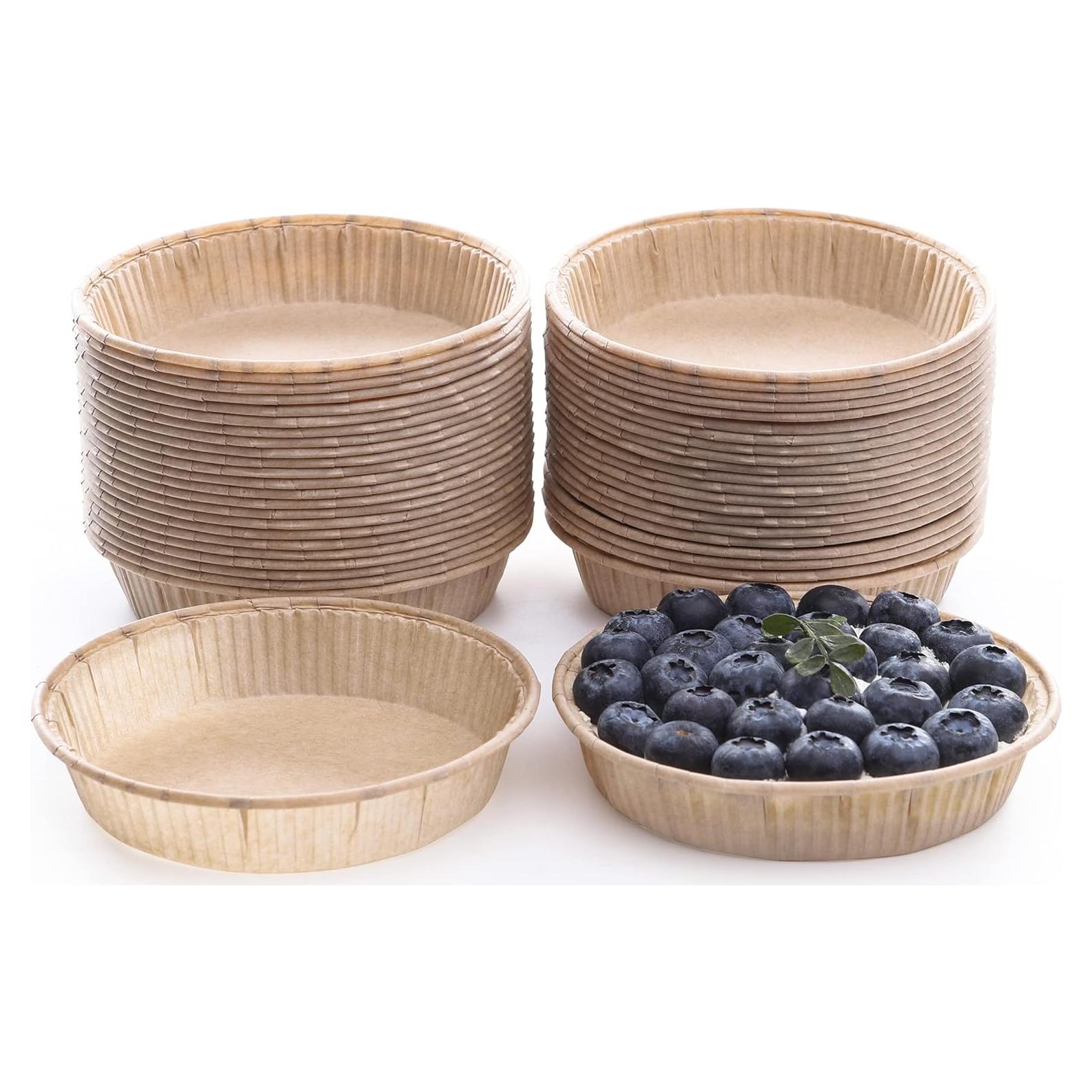 50 Moldes Mini Tartas Bake Choice 10.2 cm Antiadhesivos