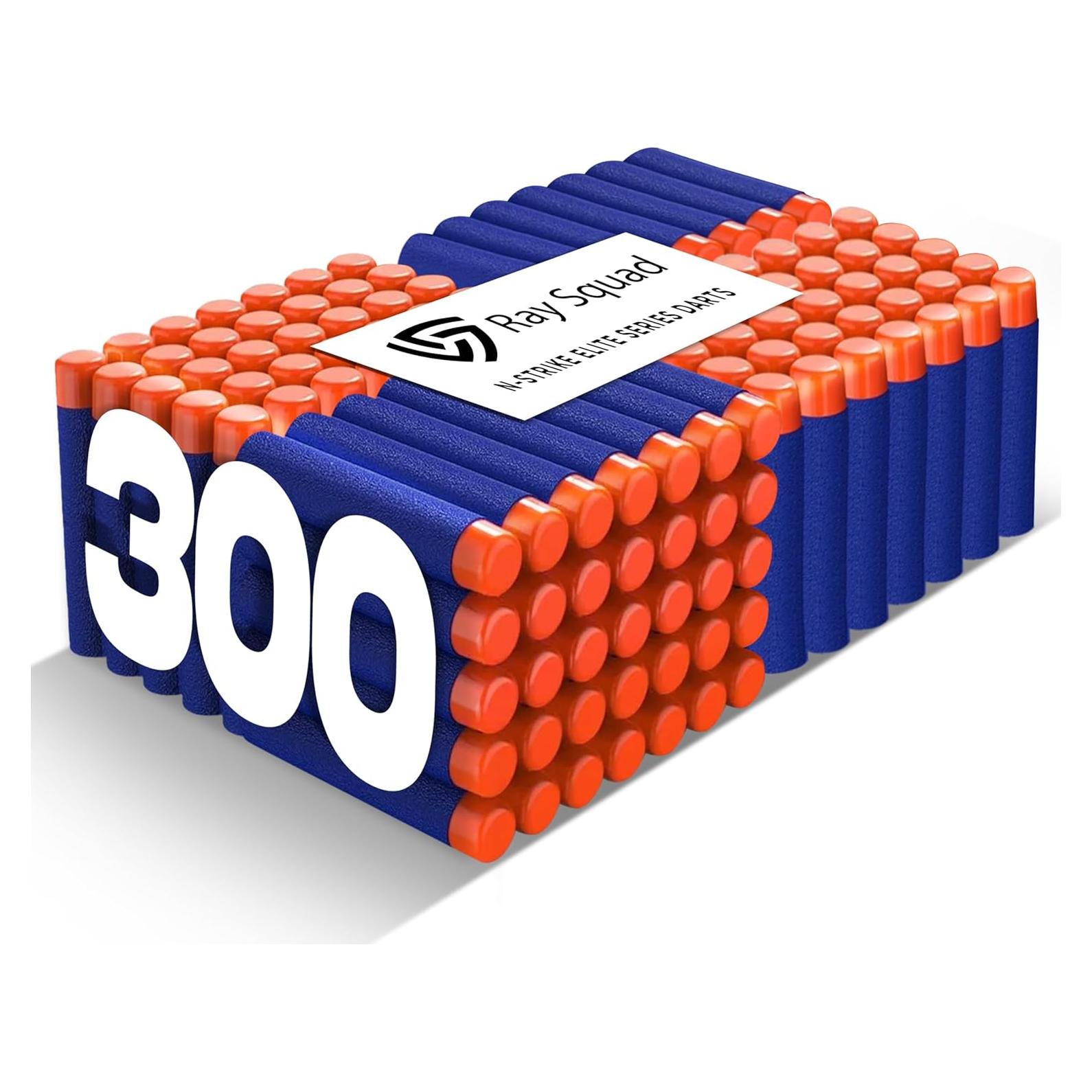 Dardos Nerf Ray Squad 300 CT Azules Compatibles Elite