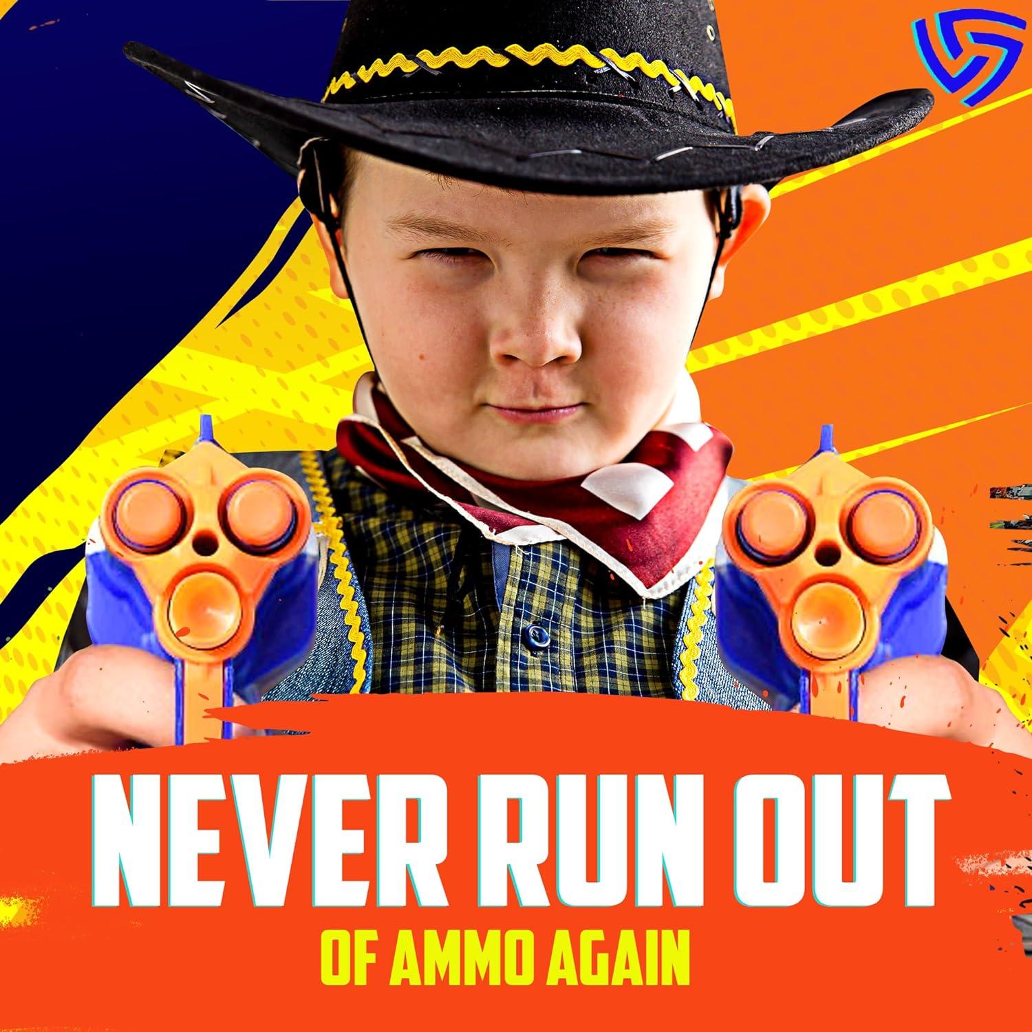 Dardos Nerf Ray Squad 300 CT Azules Compatibles Elite