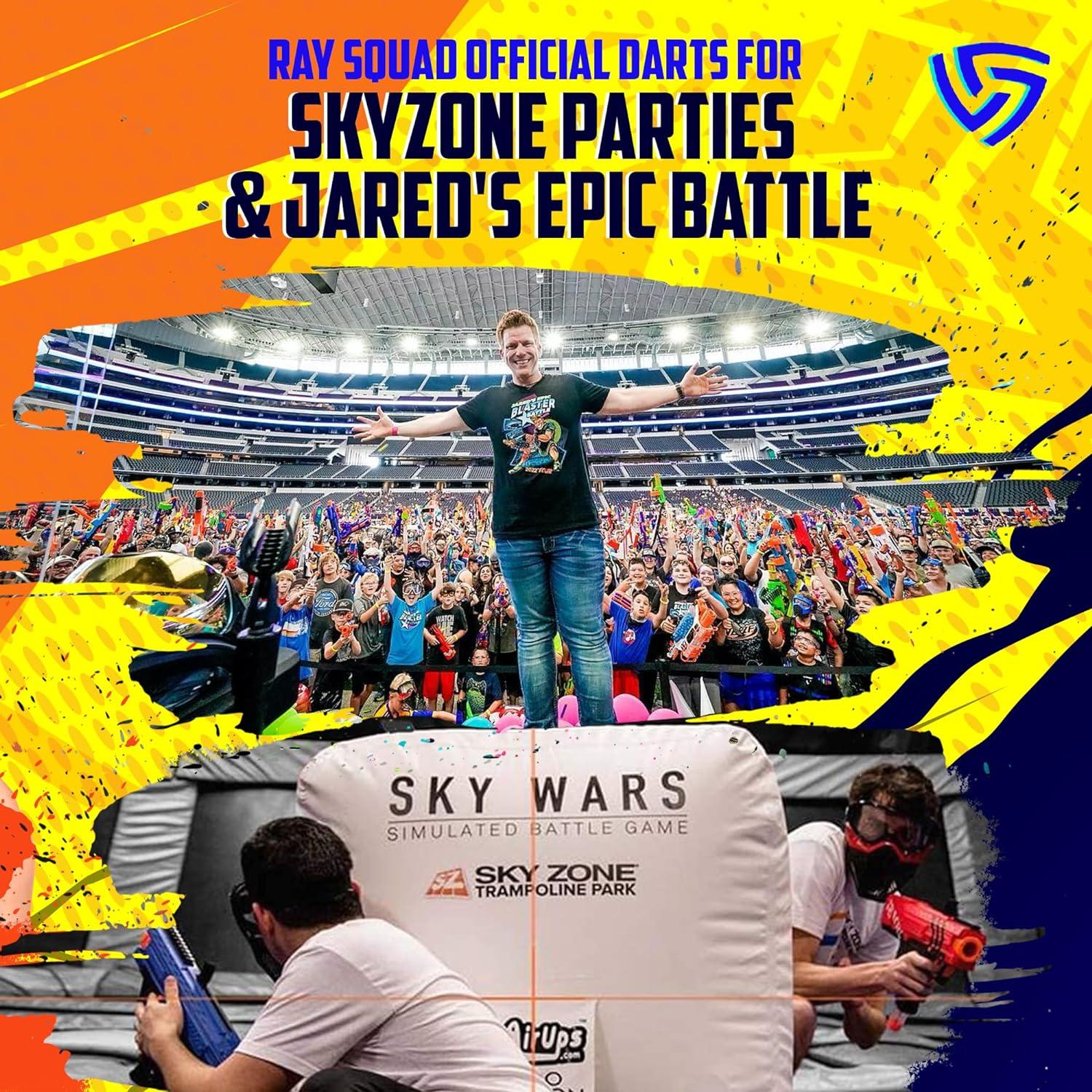 Dardos Nerf Ray Squad 300 CT Azules Compatibles Elite