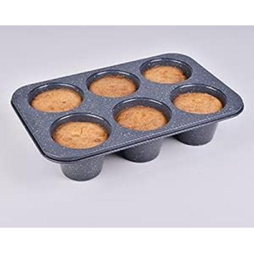 Molde para Muffin Jumbo Monfish 6 Tazas Acero al Carbono