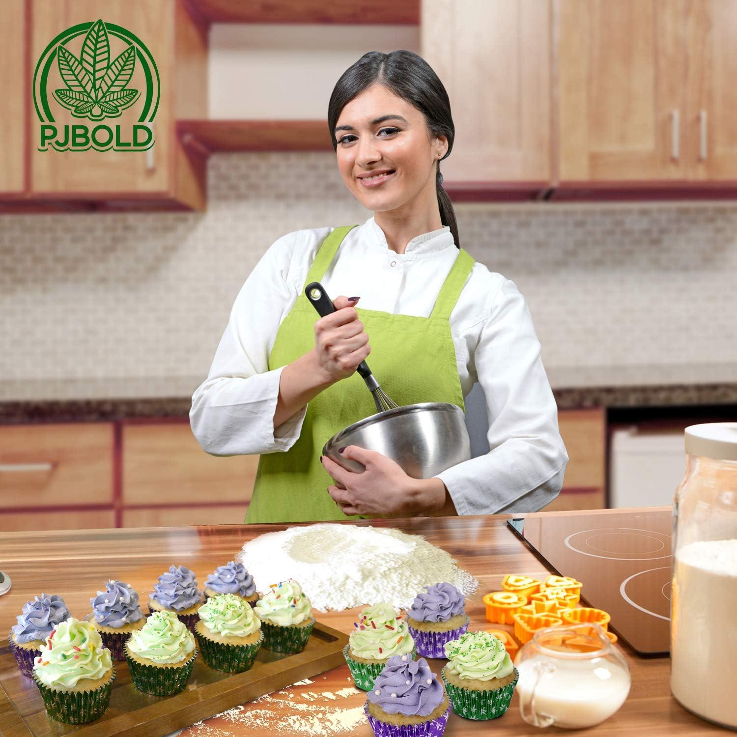 Forros de Cupcake Desechables PJ Bold Verde 100 Unidades