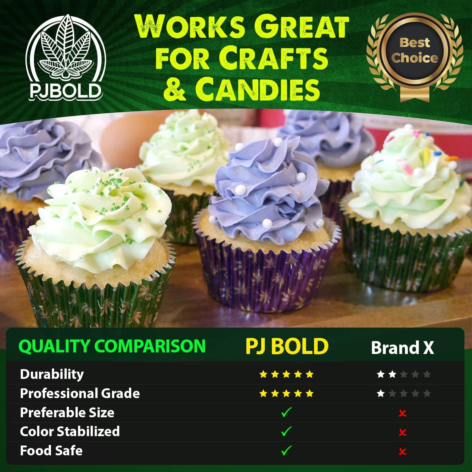 Forros de Cupcake Desechables PJ Bold Verde 100 Unidades