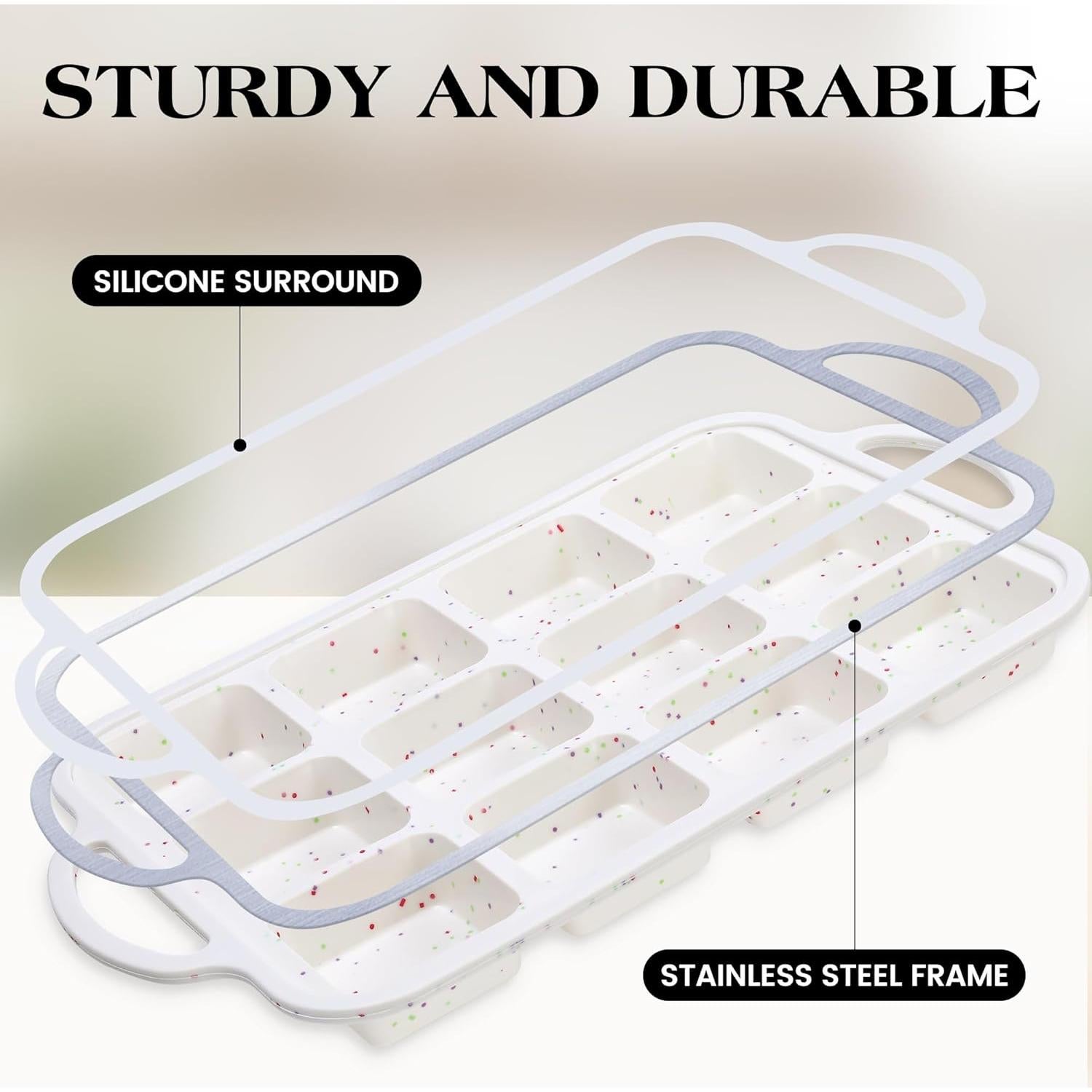 Molde para Brownie Cuadrado AOTASO 2 Pcs Silicona Antiadherente